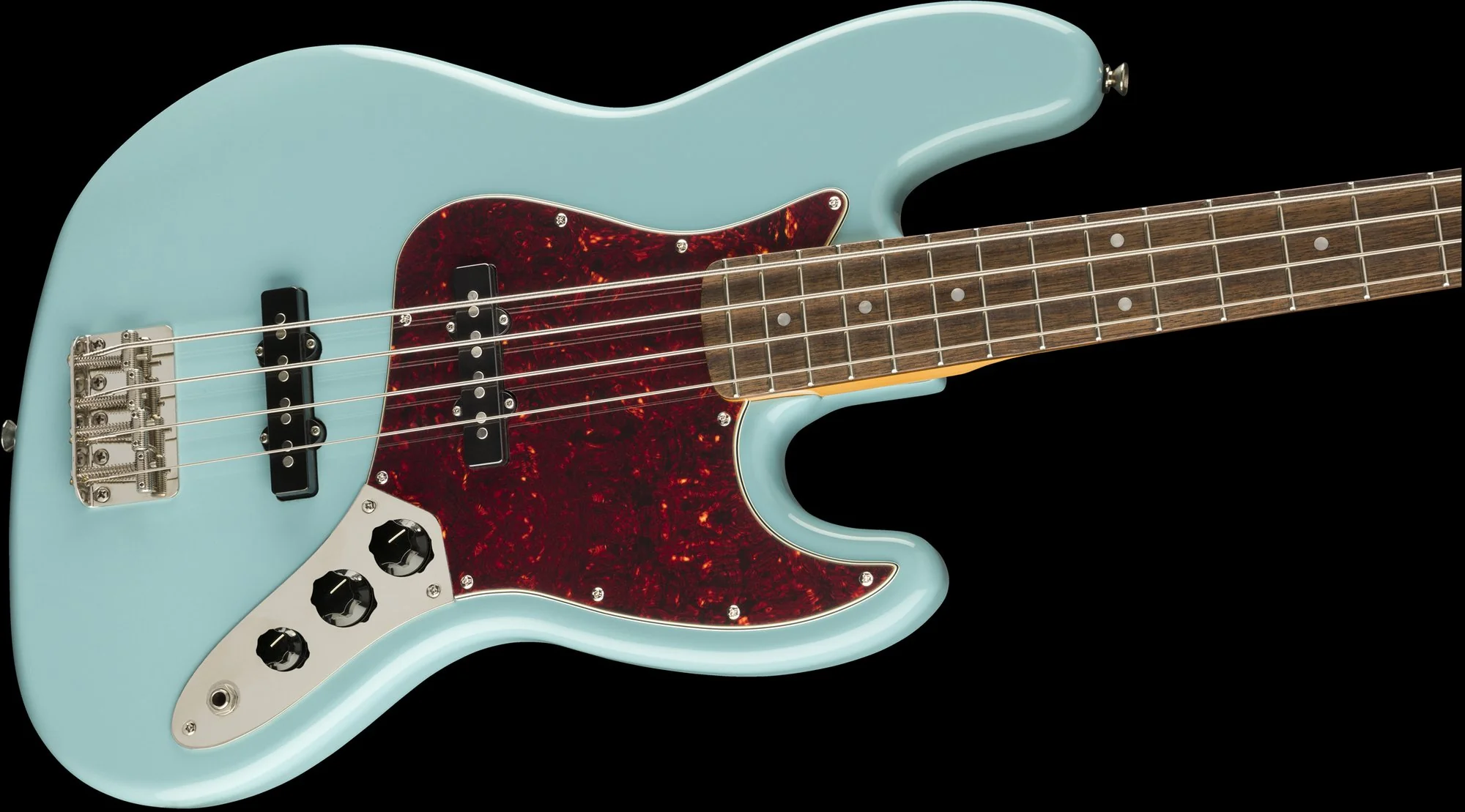 Squier Classic Vibe 60's Jazz Bass Laurel Fingerboard Daphne Blue - Image 4
