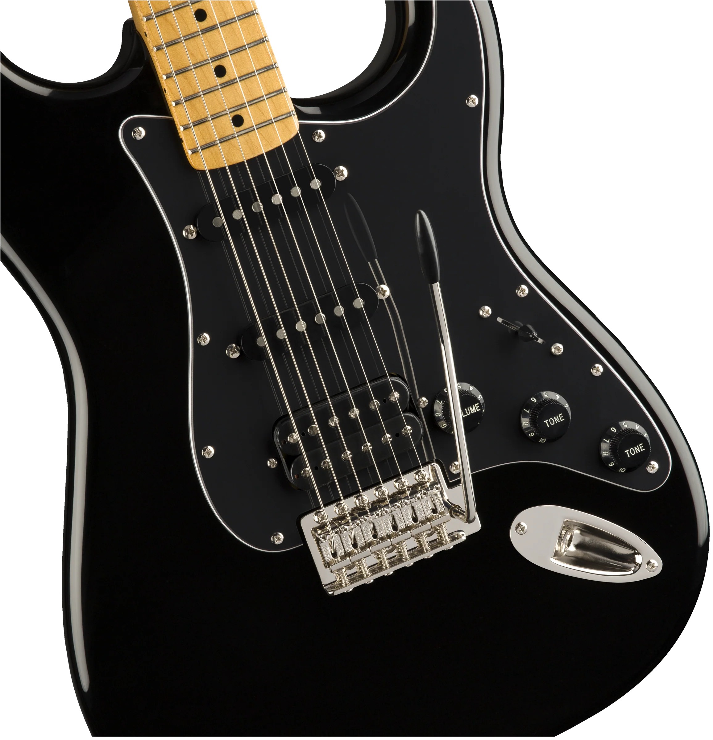 Squier Classic Vibe '70s Stratocaster HSS Maple Fingerboard - Black - Image 3