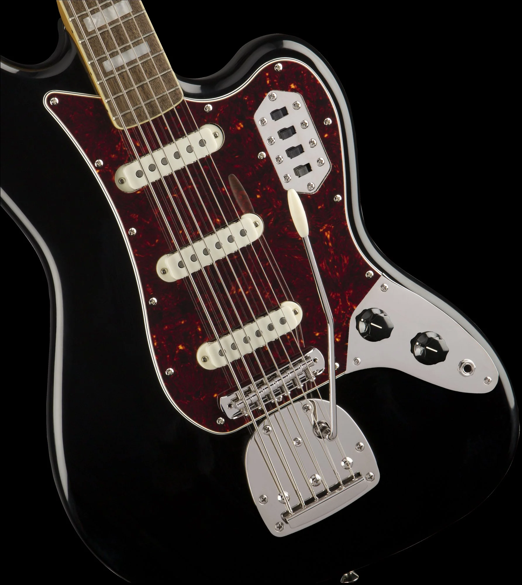 Squier Classic Vibe Bass VI Laurel Fingerboard - Black - Image 3