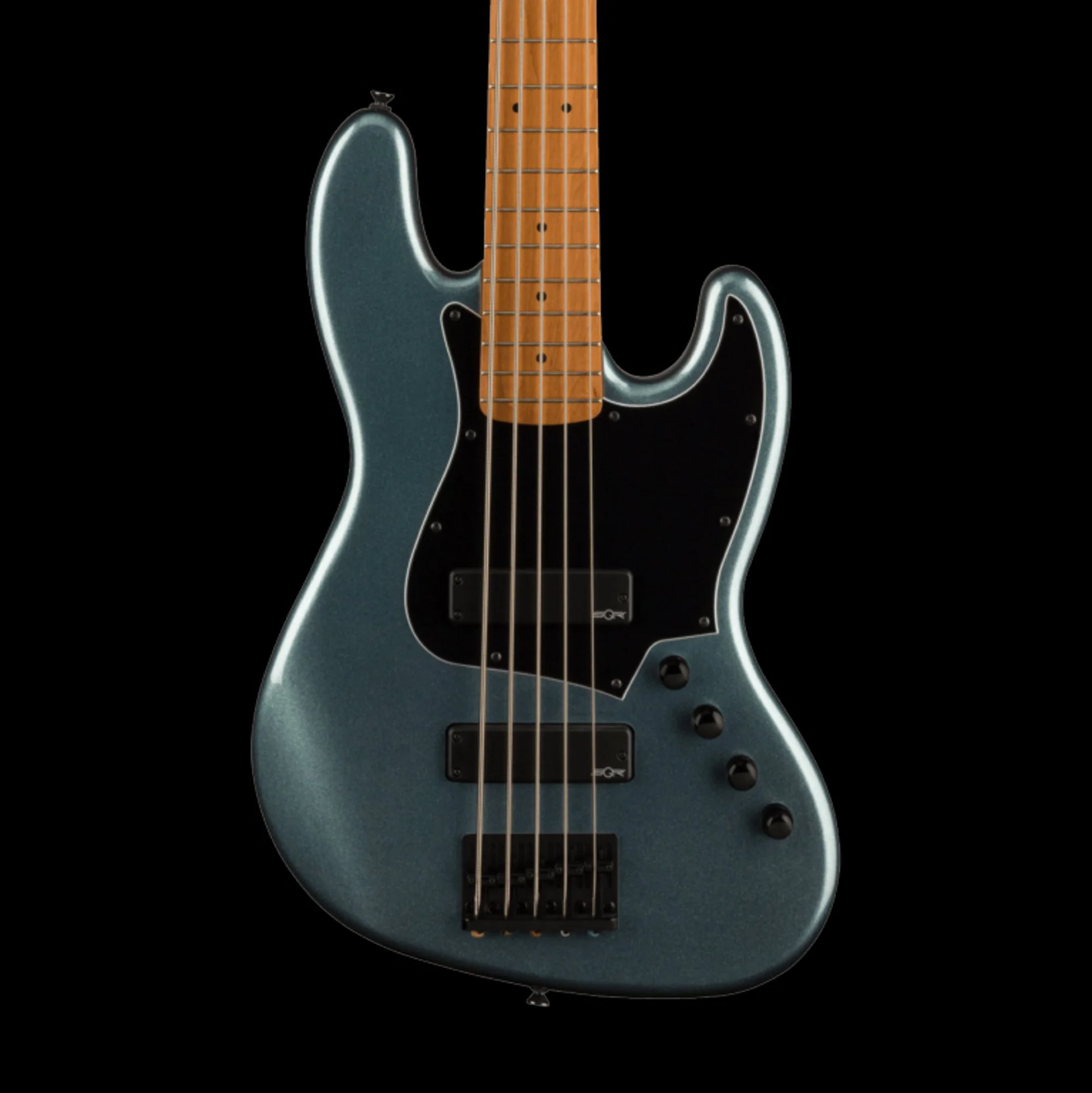 Squier Contemporary Active Jazz Bass HH V Gunmetal Metallic