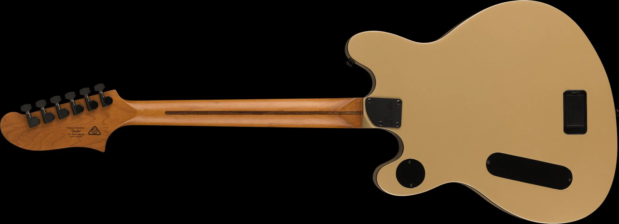 Squier Contemporary Active Starcaster Roasted Maple Fingerboard Shoreline Gold Electric Guitar - Image 5