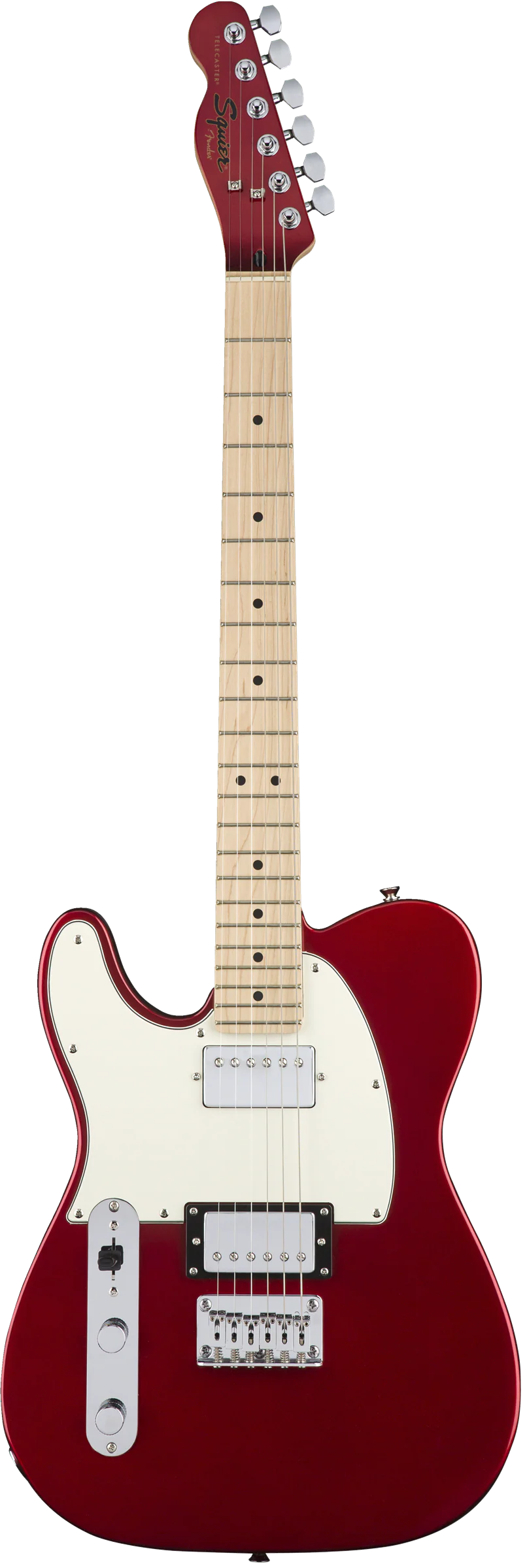 Squier Contemporary Telecaster HH Left-Handed Maple Fingerboard Electric Guitar - Dark Metallic Red - Image 5