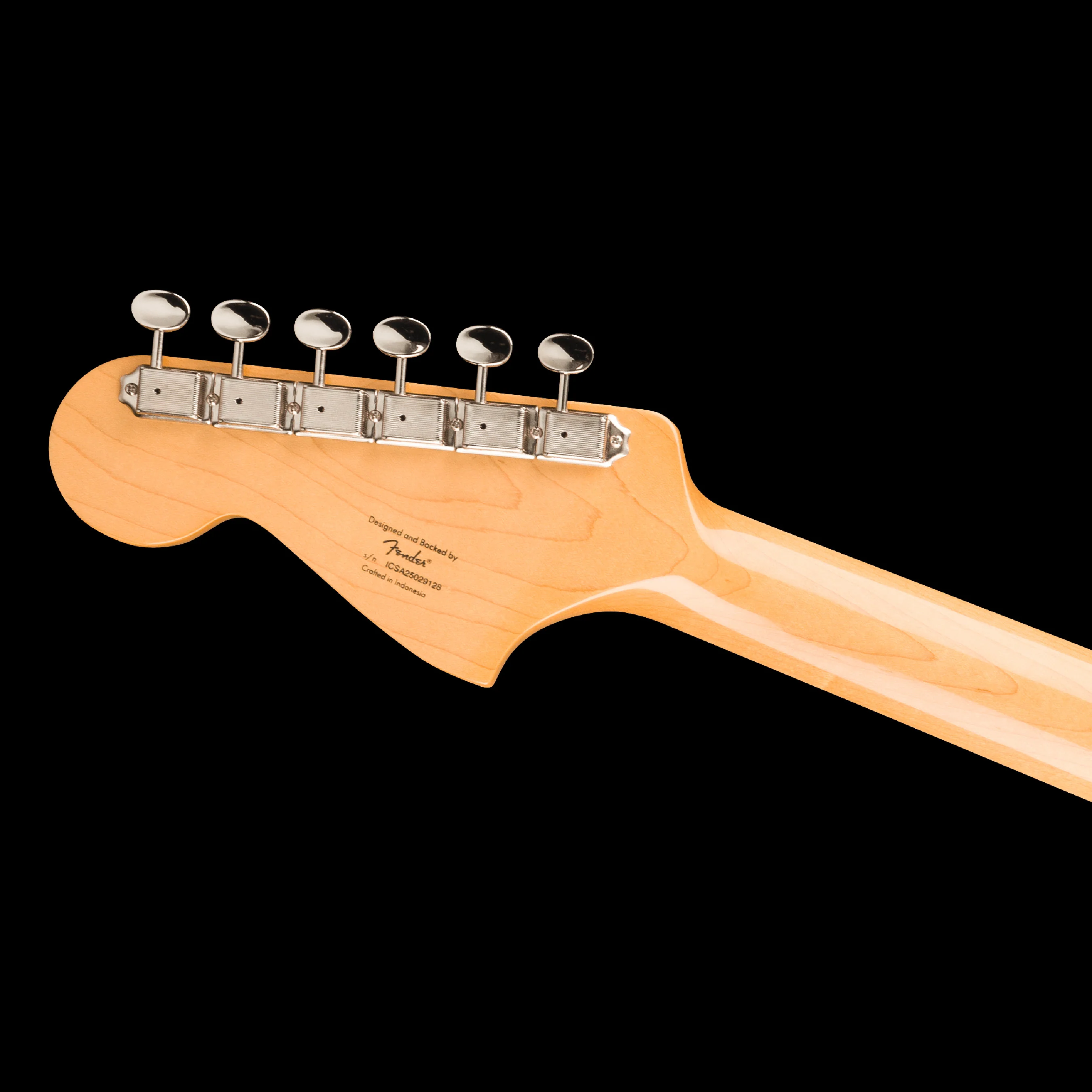 Squier FSR Limited Edition Classic Vibe Bass VI Black Bass with Matching Headstock - Image 5