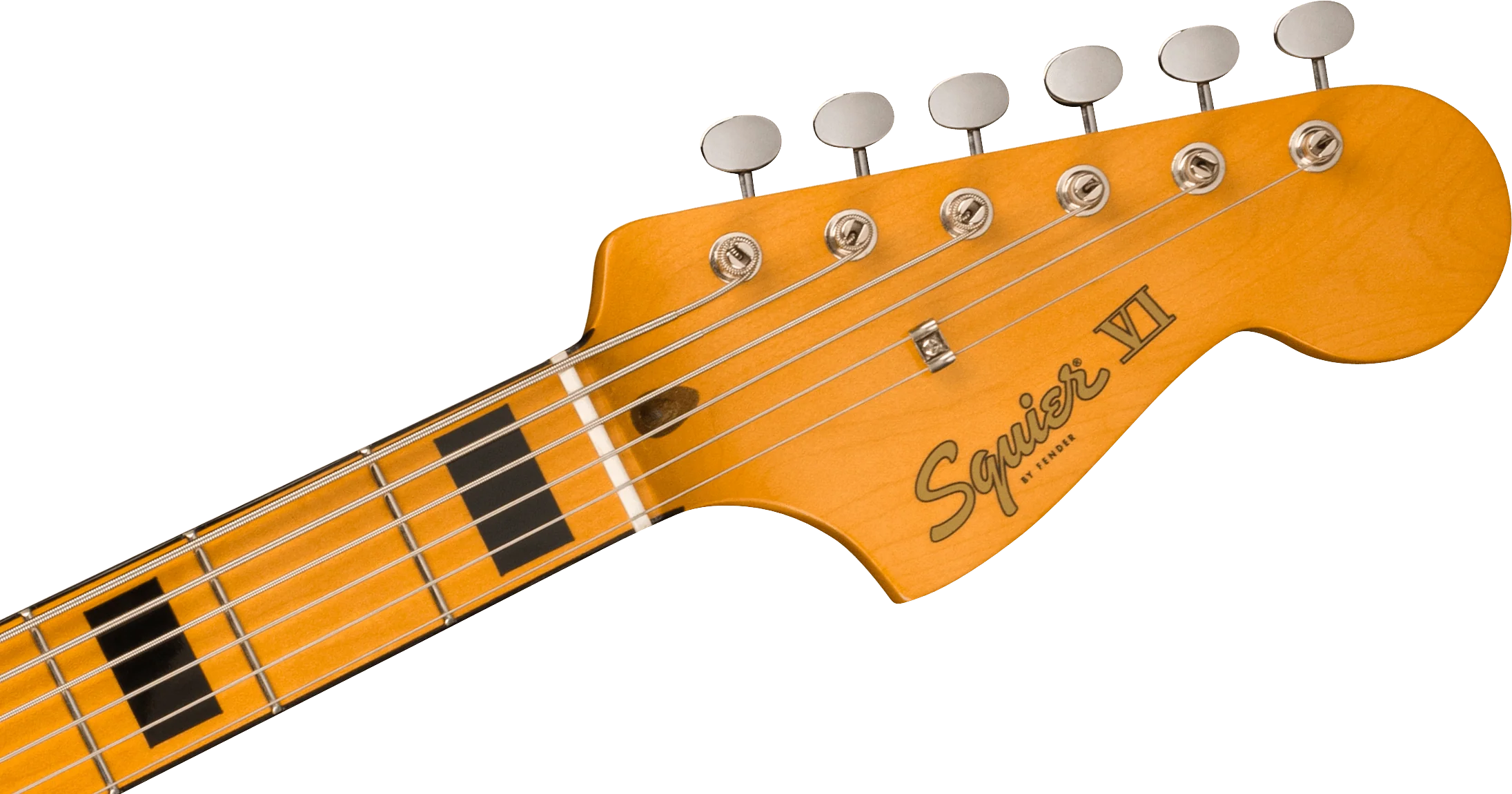 Squier FSR Classic Vibe Bass VI Maple Fingerboard Black Pickguard Walnut - Image 6
