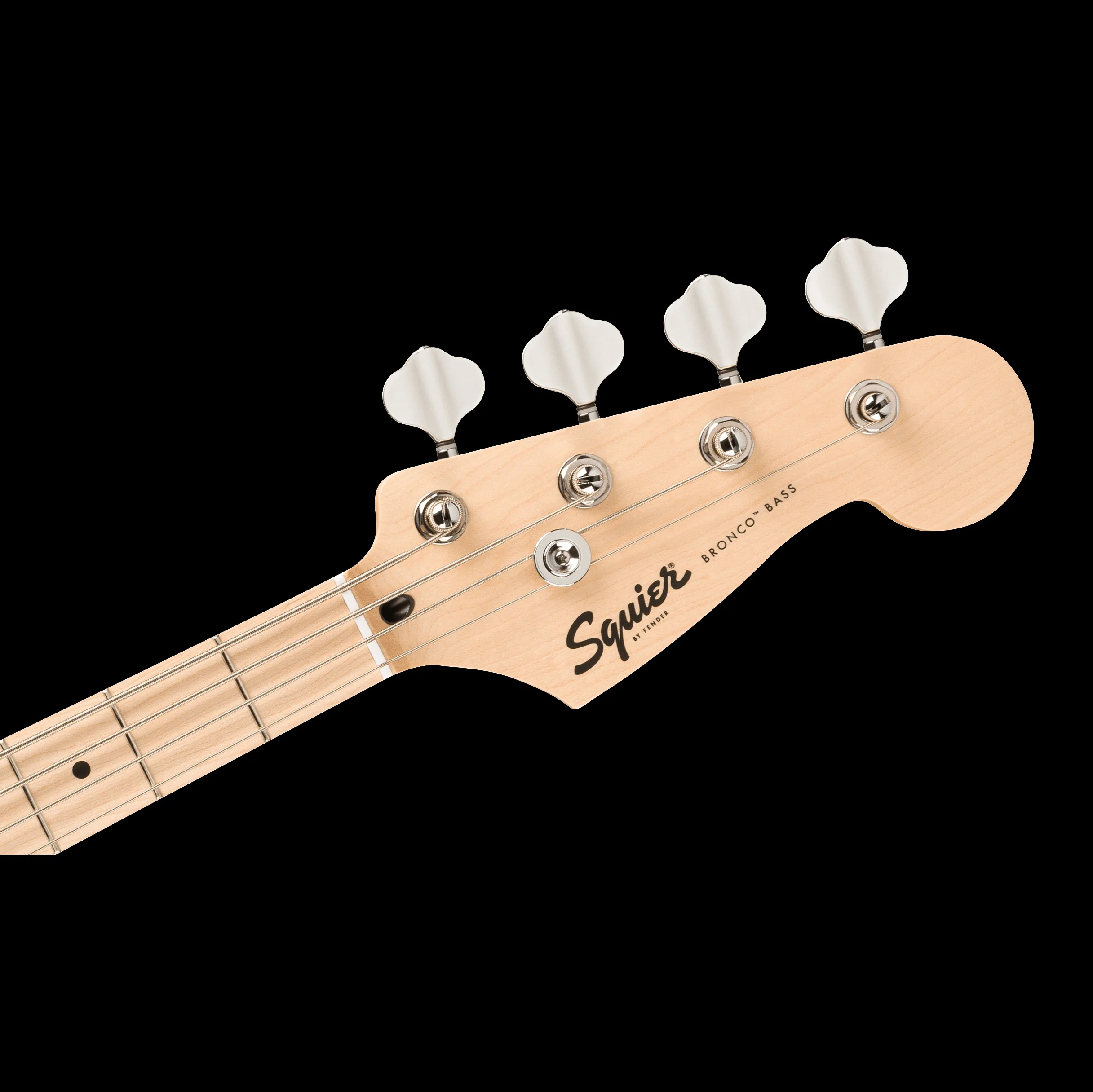 Squier FSR Sonic Bronco Bass Maple Fingerboard White Pickguard Lime Green - Image 6