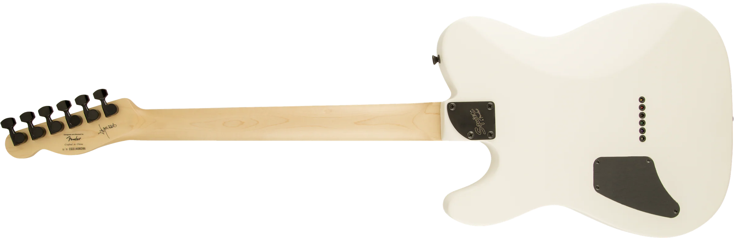 DISC - Squier Jim Root Telecaster Laurel Fingerboard Flat White - Image 6