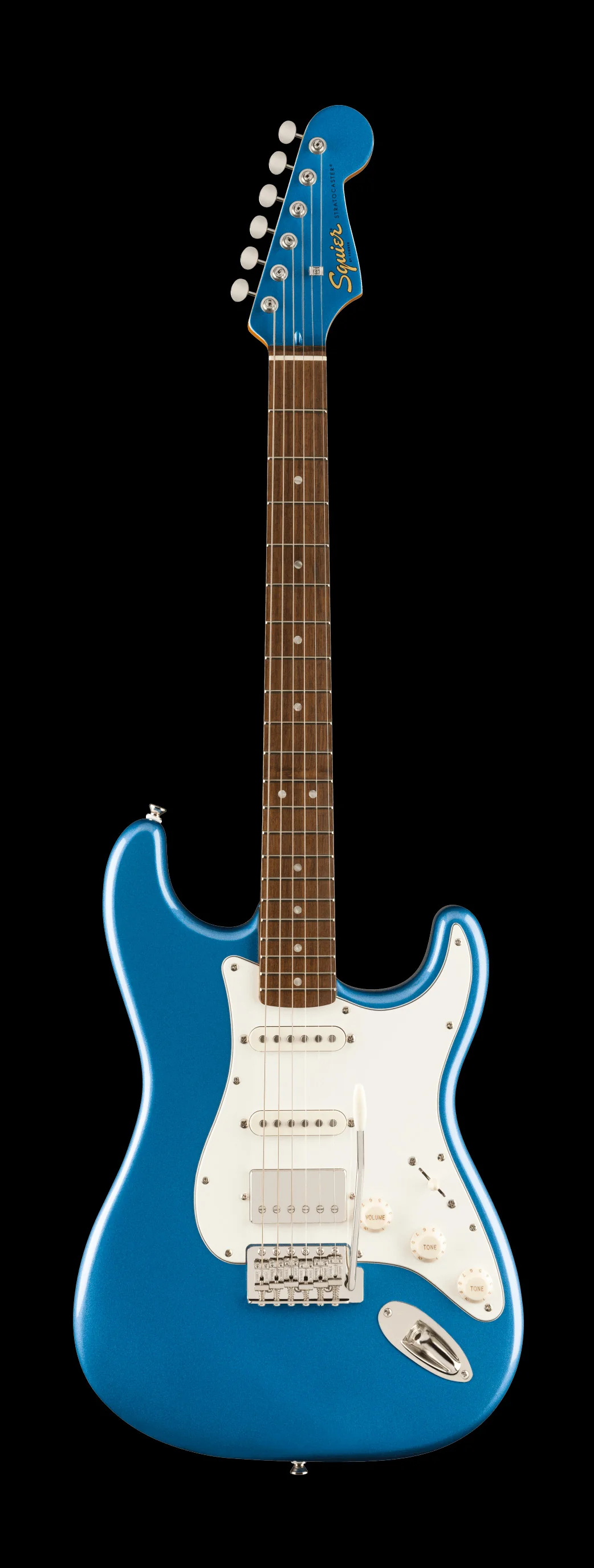 Squier Limited Edition Classic Vibe '60s Stratocaster HSS Matching Headstock Lake Placid Blue - Image 2
