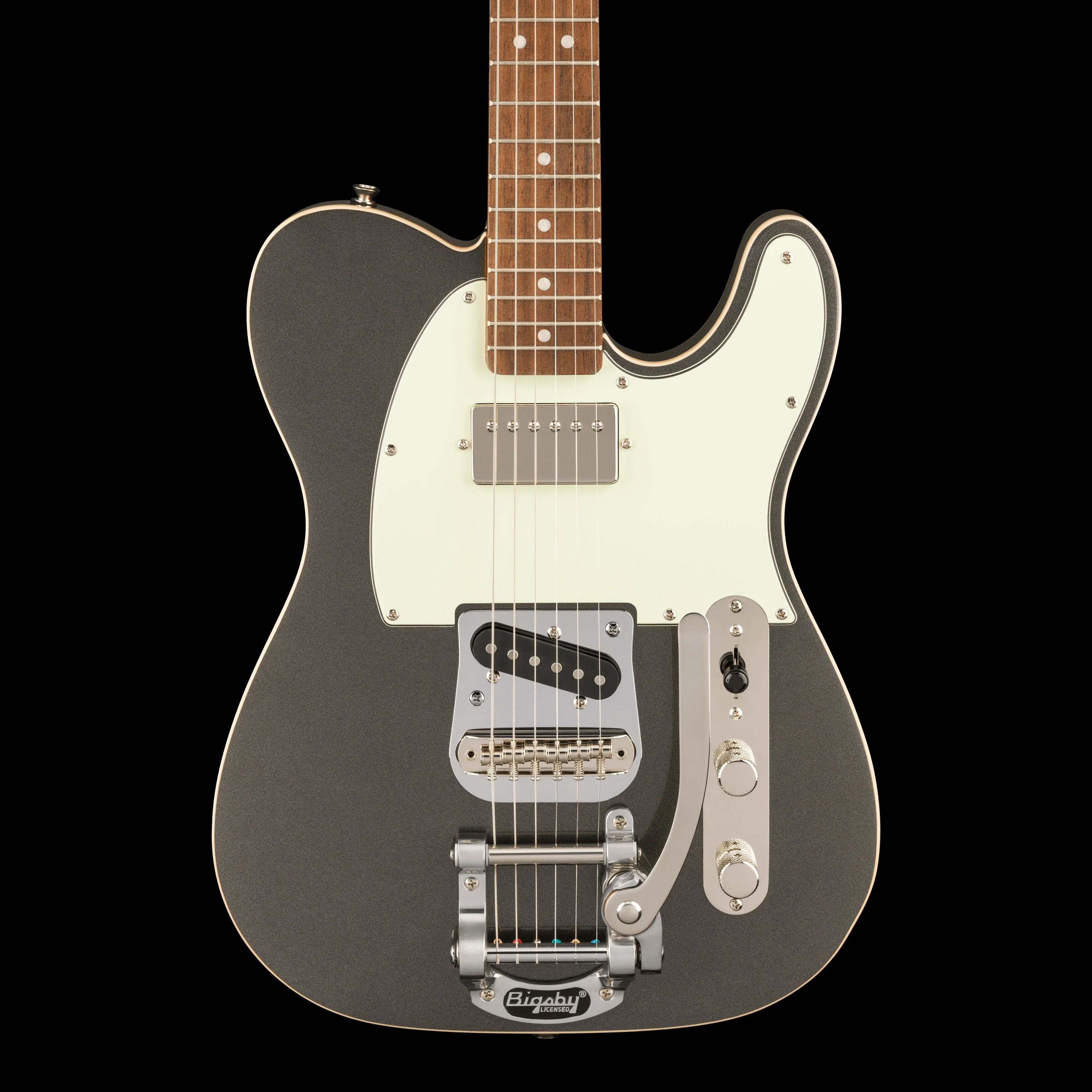Squier Limited Edition Classic Vibe Custom Telecaster with Bigsby Charcoal Frost Metallic