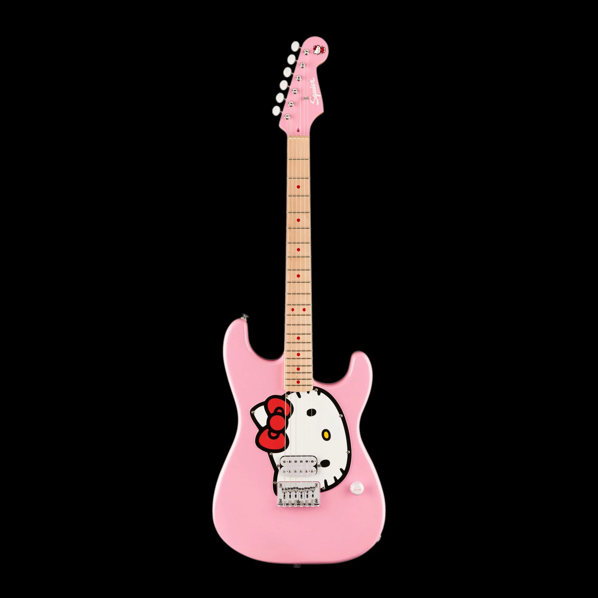 Squier Limited Edition Hello Kitty Stratocaster Pink With Gig Bag - Image 2