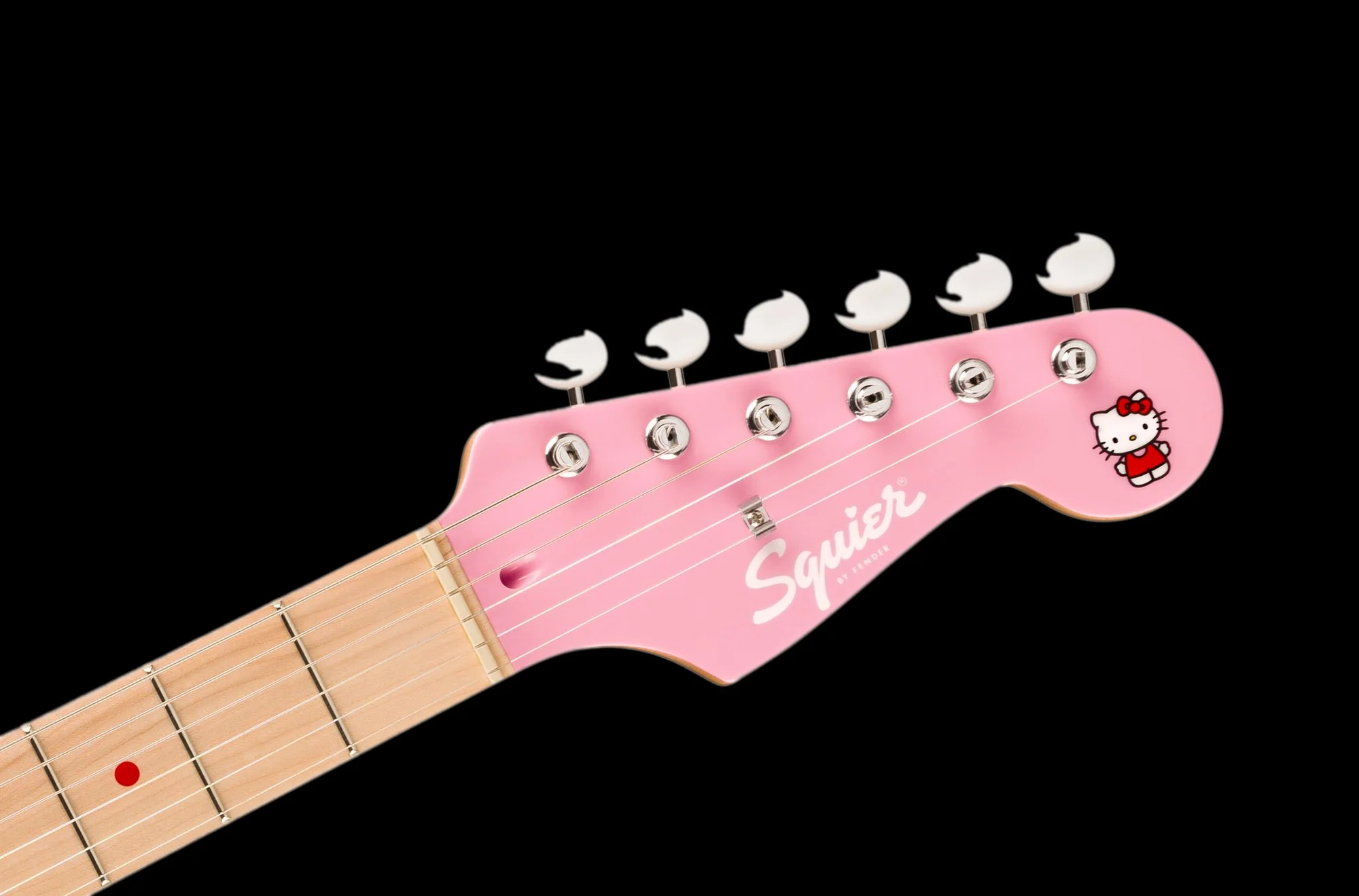 Squier Limited Edition Hello Kitty Stratocaster Pink With Gig Bag - Image 6