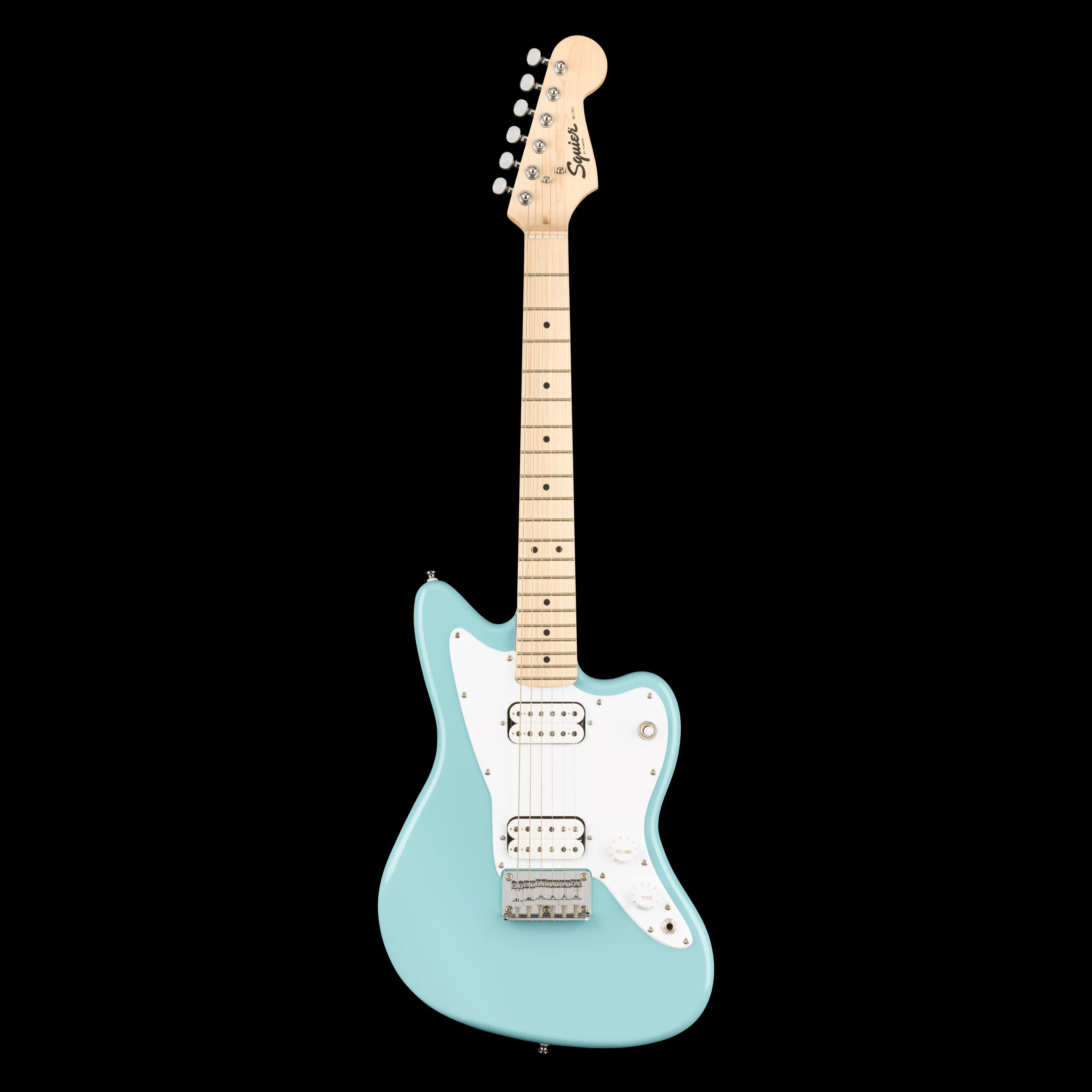 Squier Mini Jazzmaster HH Daphne Blue Electric Guitar - Image 2