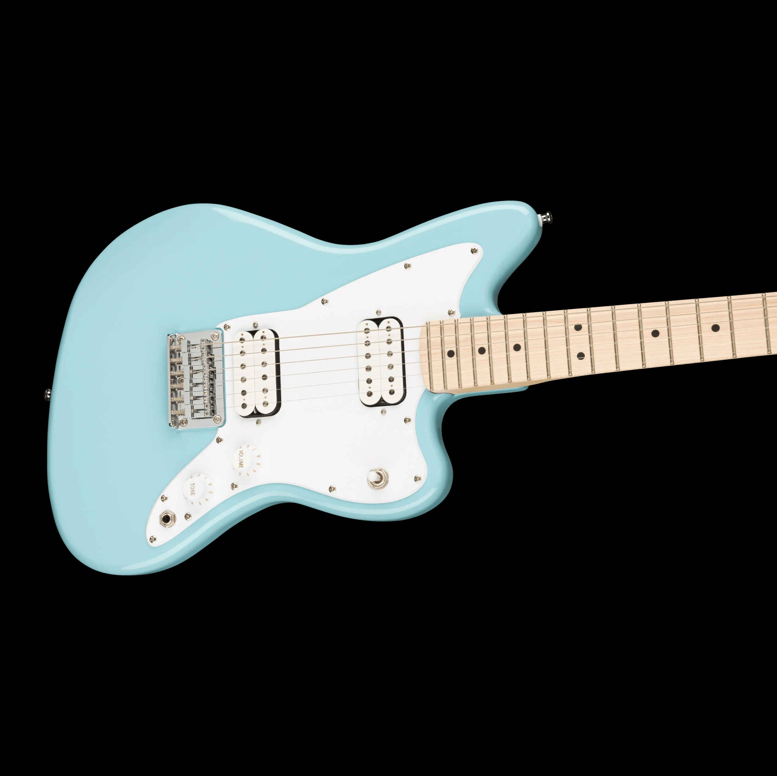 Squier Mini Jazzmaster HH Daphne Blue Electric Guitar - Image 3