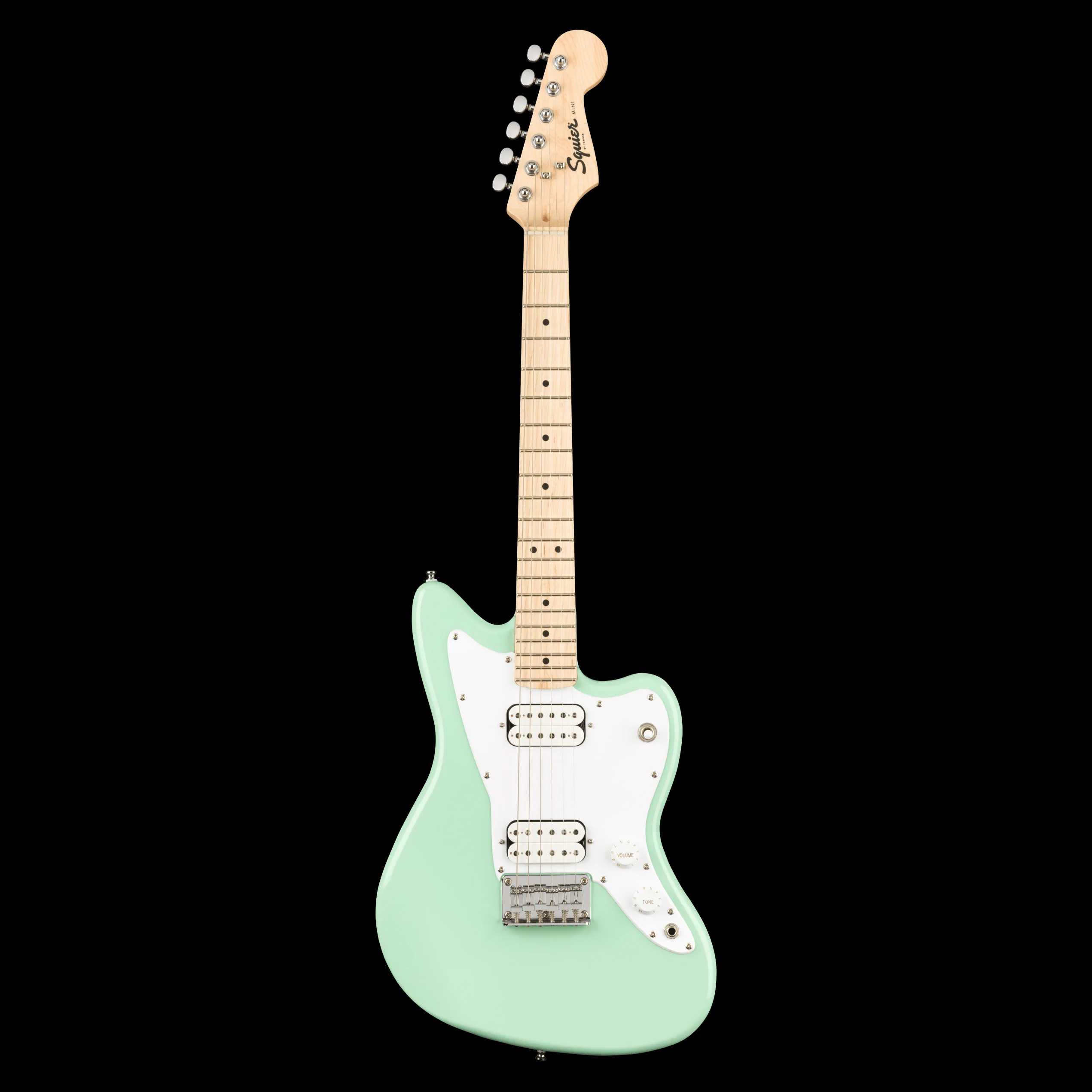 Squier Mini Jazzmaster HH Surf Green Electric Guitar - Image 2