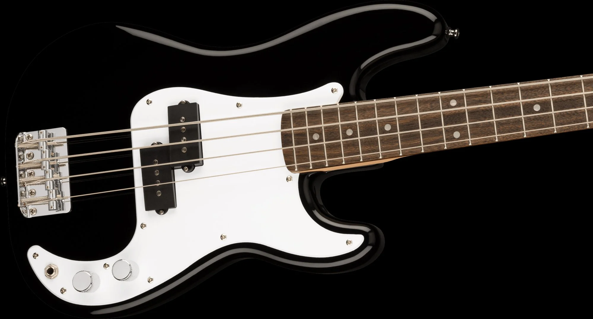 Squier Mini P Bass Laurel Fingerboard Black - Image 4