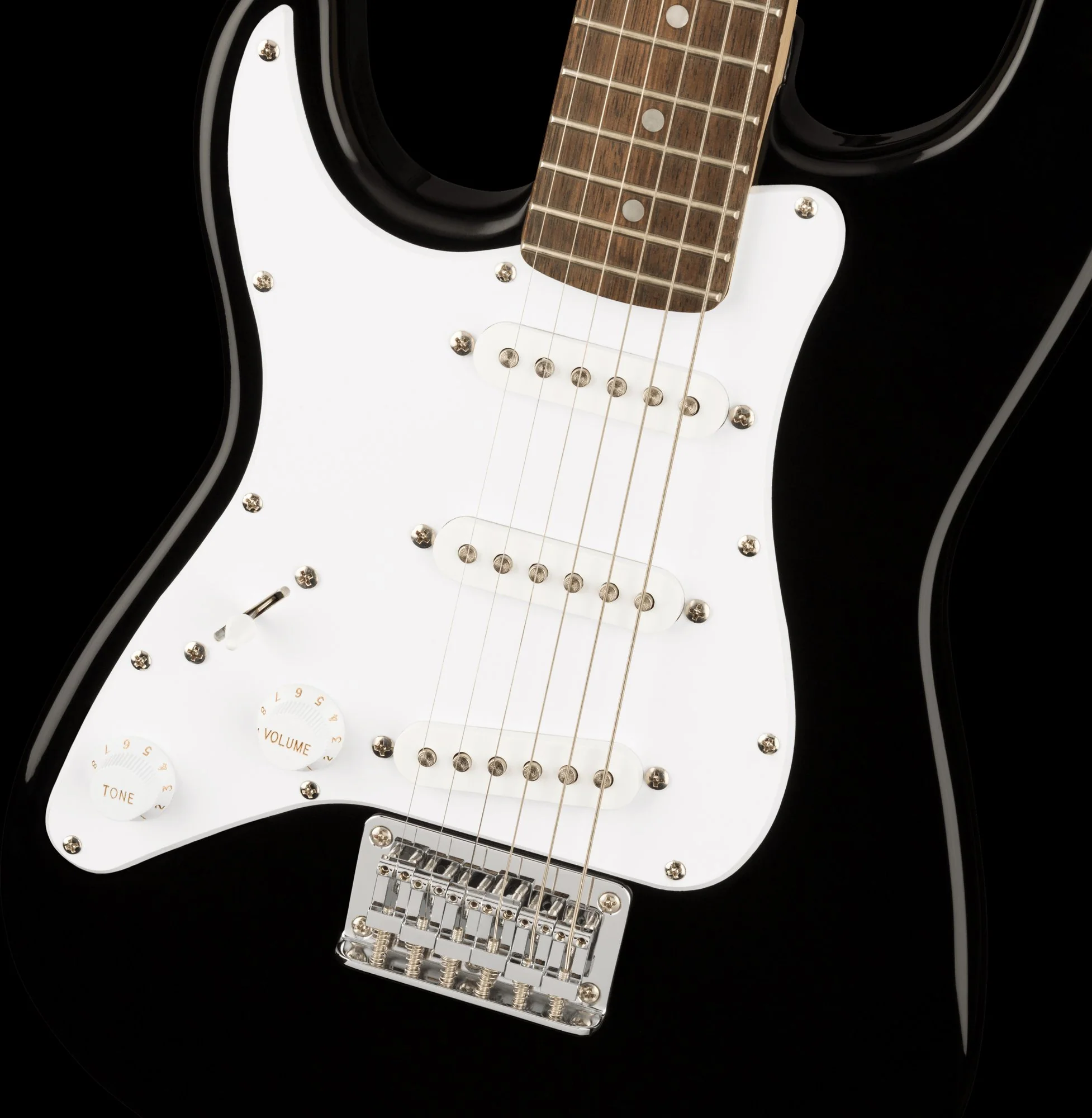 Squier Mini Stratocaster Left-Handed Black Electric Guitar - Image 3