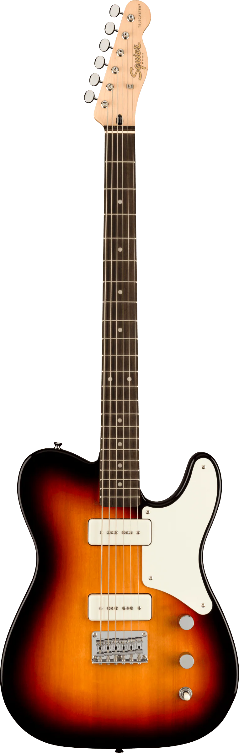 Squier Paranormal Baritone Cabronita Telecaster Parchment Guard Sunburst - Image 2