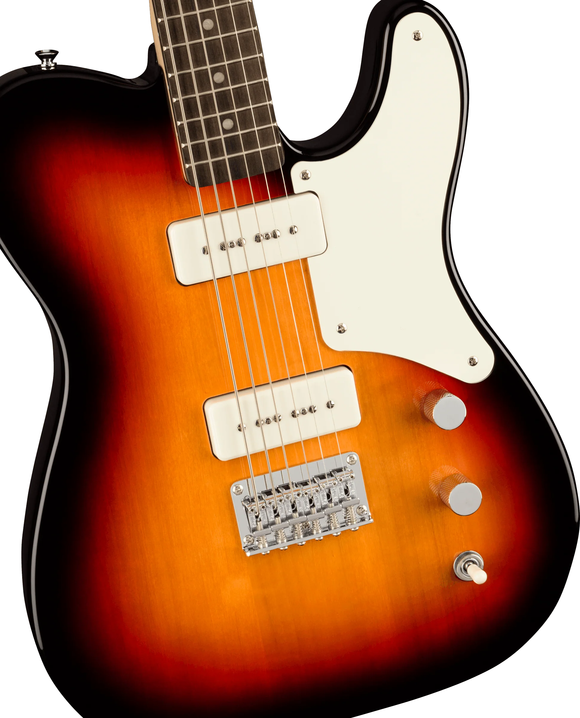 Squier Paranormal Baritone Cabronita Telecaster Parchment Guard Sunburst - Image 3