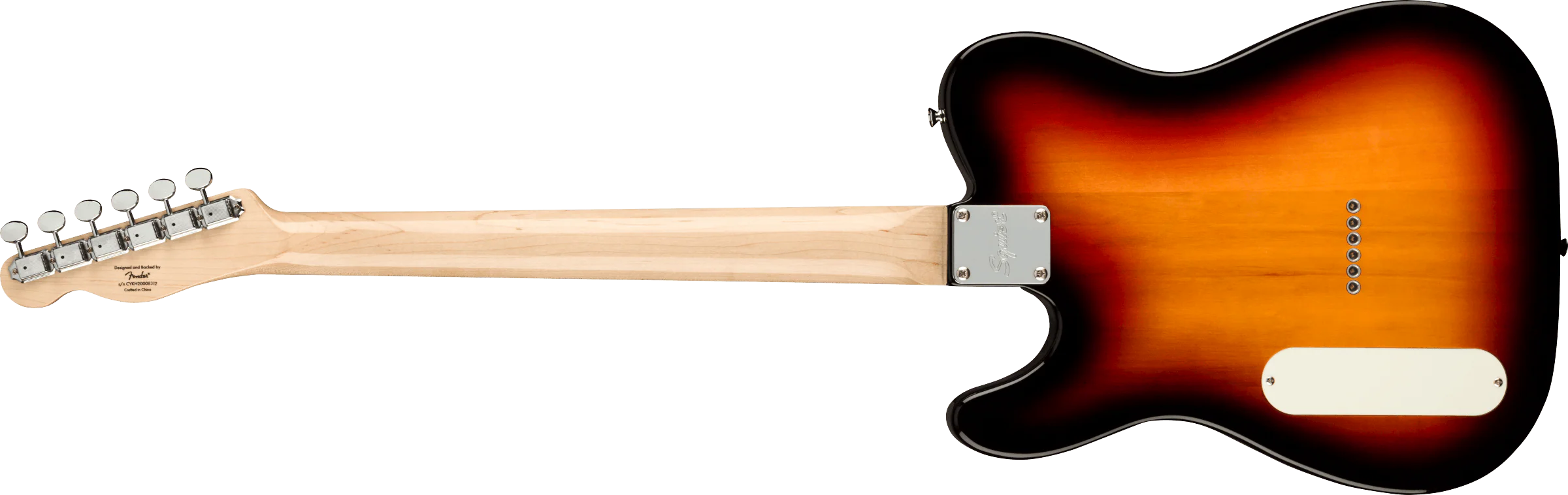 Squier Paranormal Baritone Cabronita Telecaster Parchment Guard Sunburst - Image 5