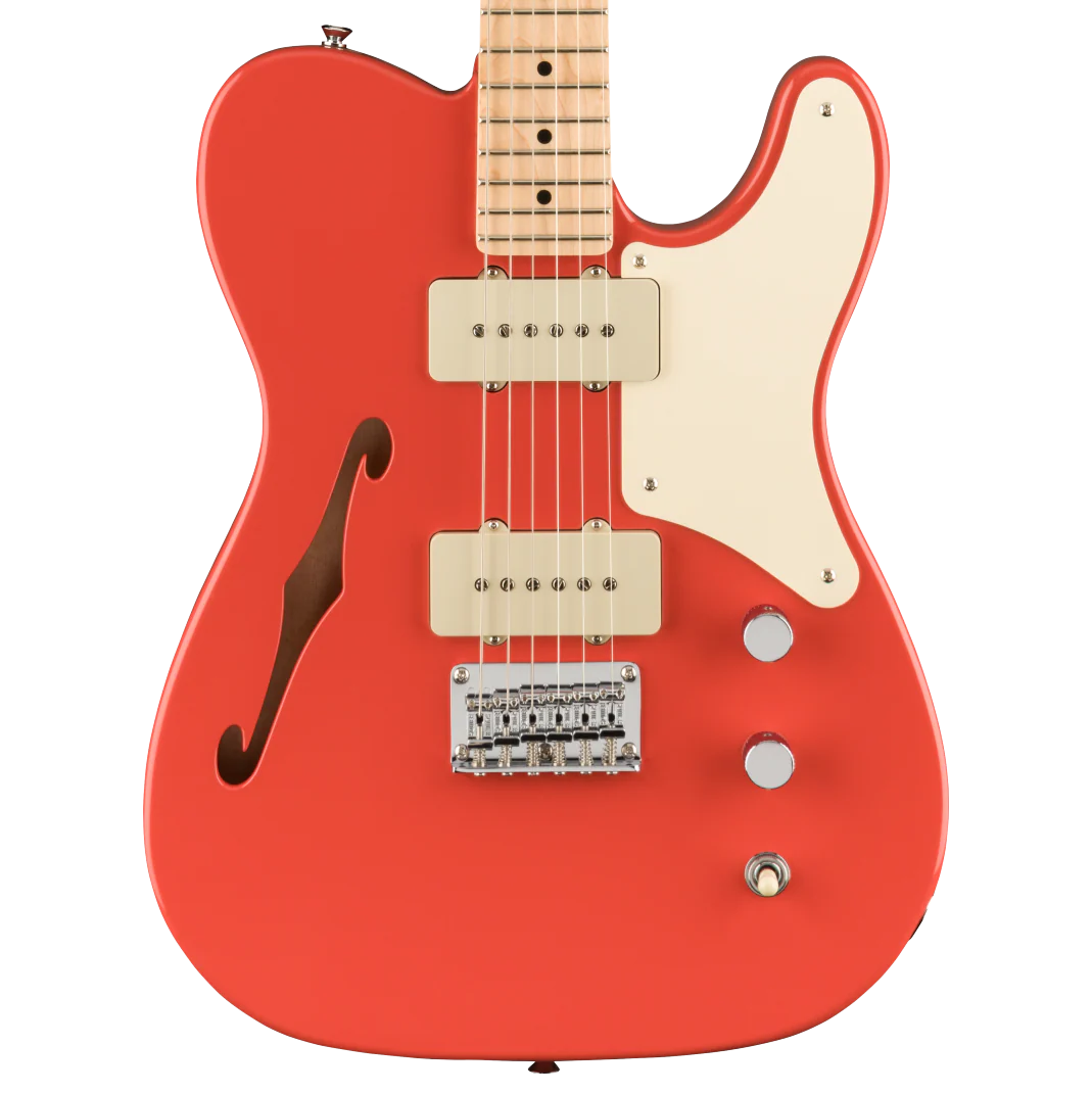 DISC - Squier Paranormal Cabronita Telecaster Thinline Maple Fingerboard Fiesta Red Electric Guitar