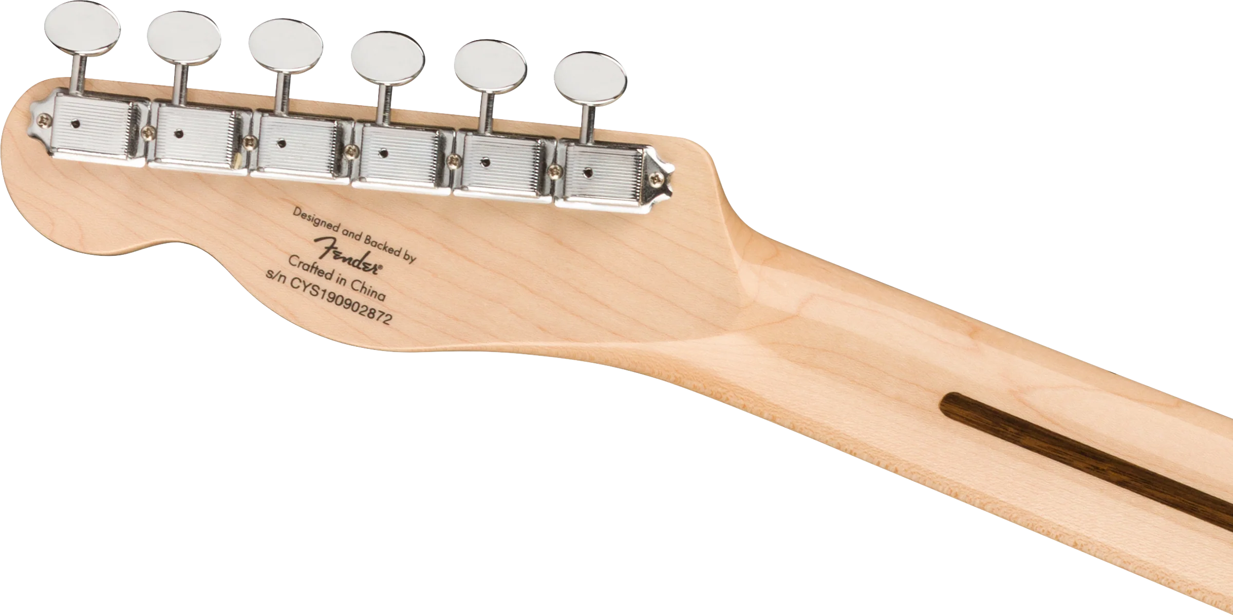 DISC - Squier Paranormal Cabronita Telecaster Thinline Maple Fingerboard Olympic White Electric Guitar - Image 7