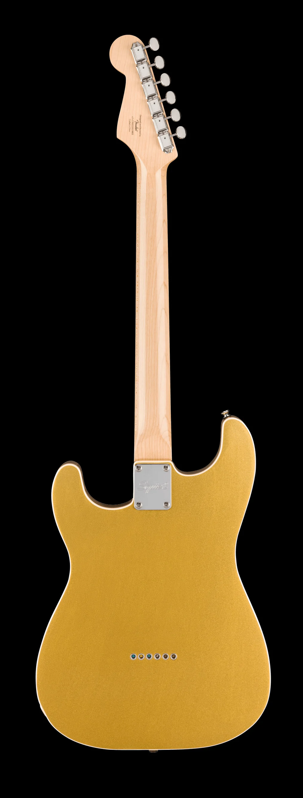 Squier Paranormal Custom Nashville Stratocaster Parchment Pickguard Aztec Gold - Image 5