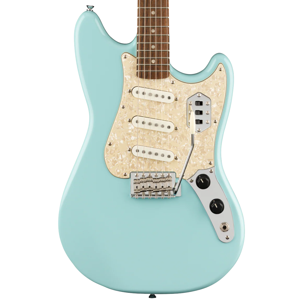 DISC - Squier Paranormal Cyclone Laurel Fingerboard Daphne Blue Electric Guitar