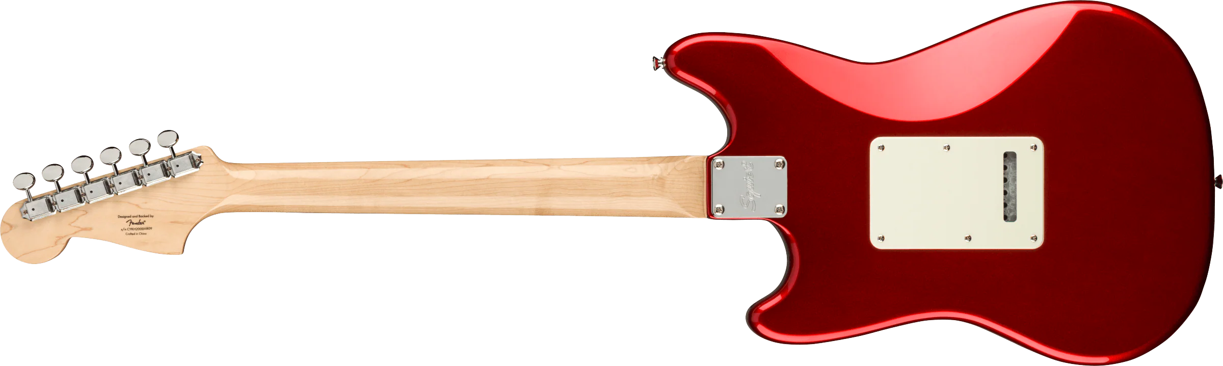 Squier Paranormal Cyclone Laurel Fingerboard Pearloid Pickguard Candy Apple Red - Image 5