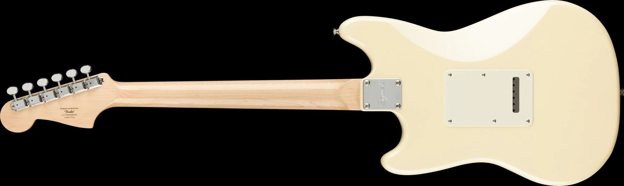 Squier Paranormal Cyclone Laurel Fingerboard Tortoiseshell Pickguard Pearl White - Image 5
