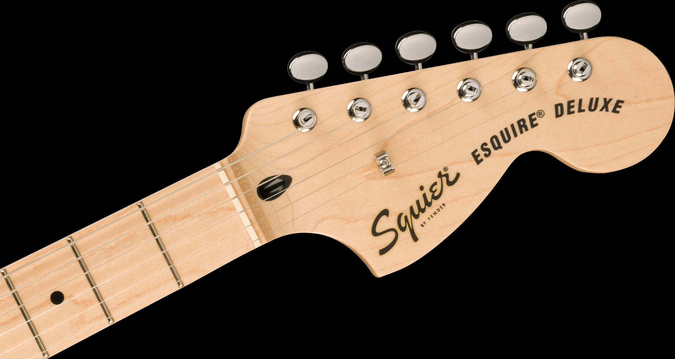 Squier Paranormal Esquire Deluxe Maple Fingerboard Black Pickguard Metallic Black - Image 6