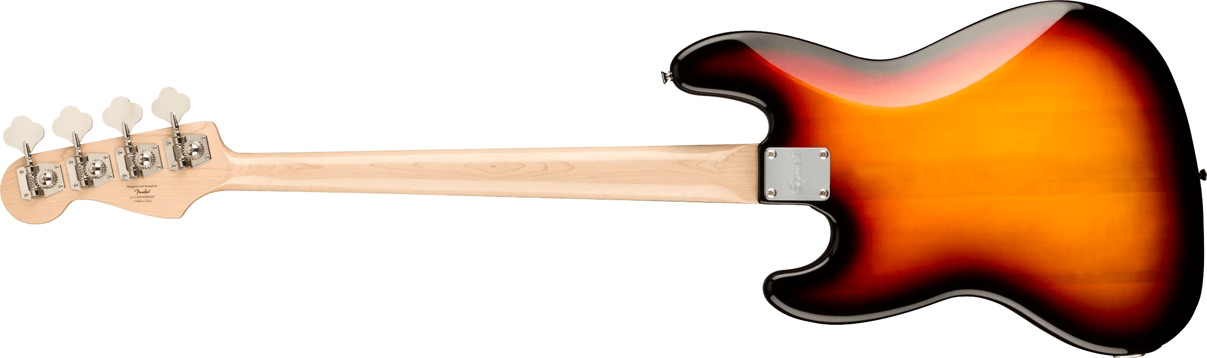Squier Paranormal Jazz Bass '54 Maple Fingerboard Tortoiseshell Pickguard 3-Color Sunburst - Image 5