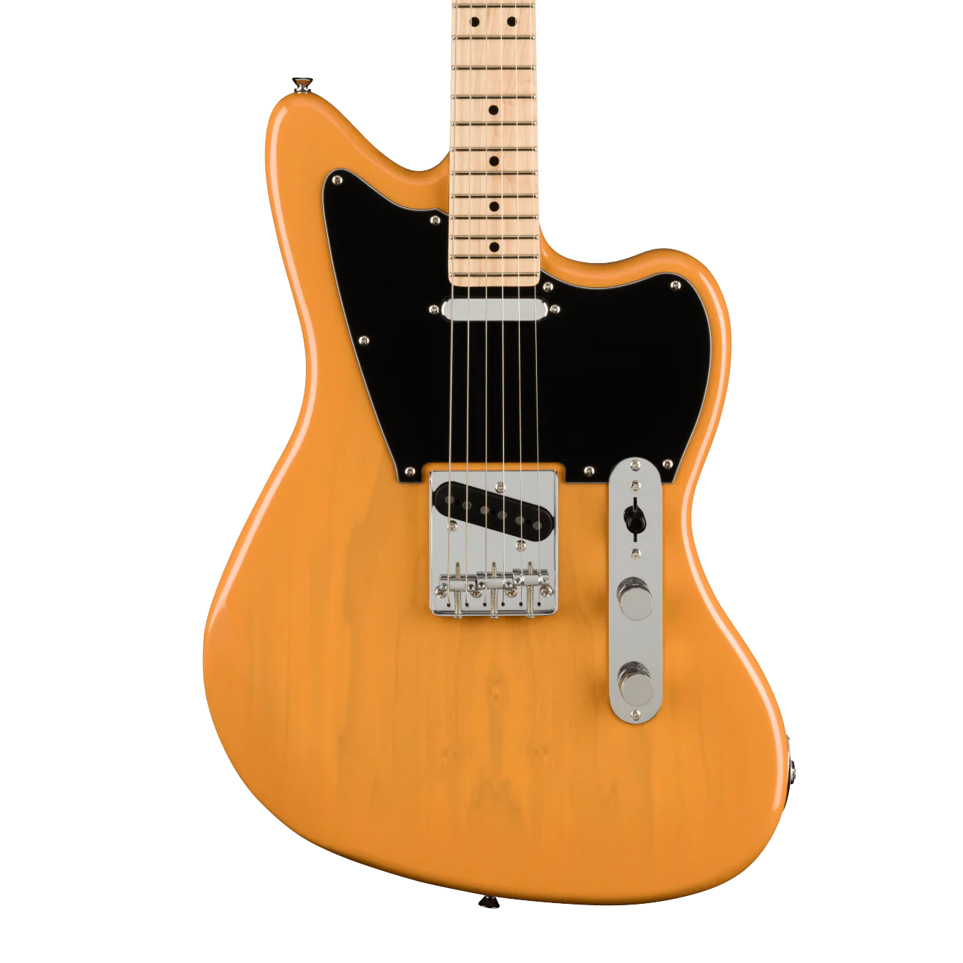 Squier Paranormal Offset Telecaster Maple Fingerboard Black Pickguard Butterscotch Blonde