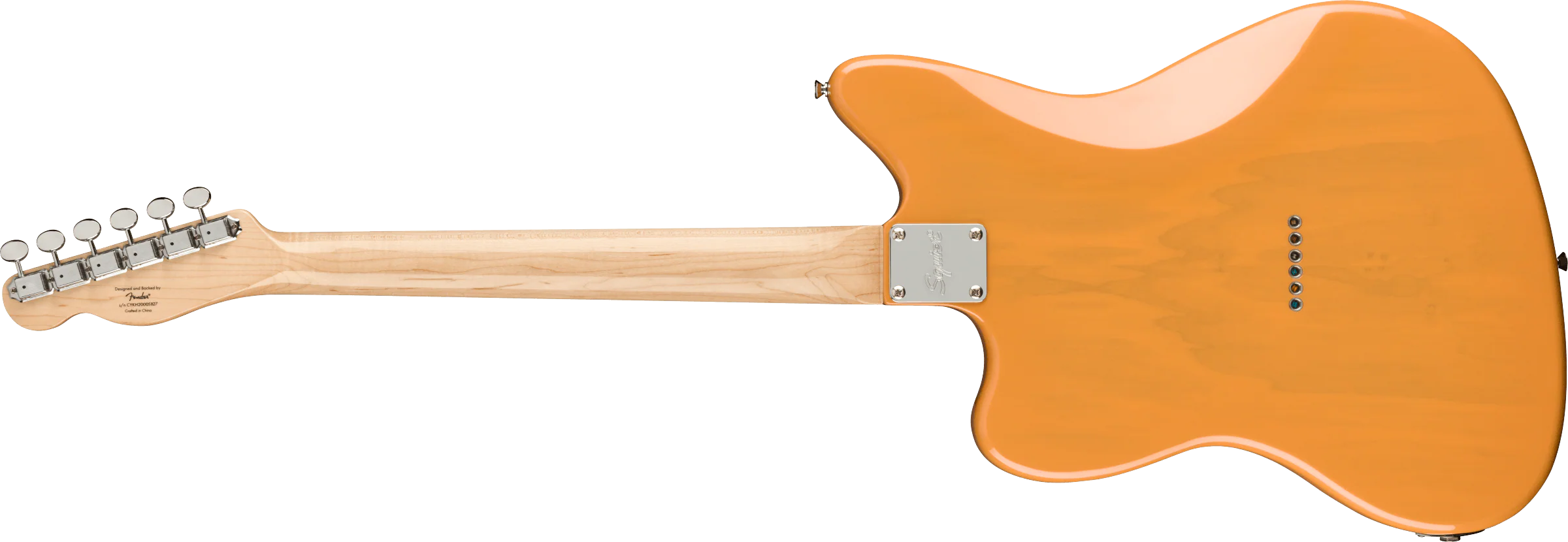 Squier Paranormal Offset Telecaster Maple Fingerboard Black Pickguard Butterscotch Blonde - Image 5