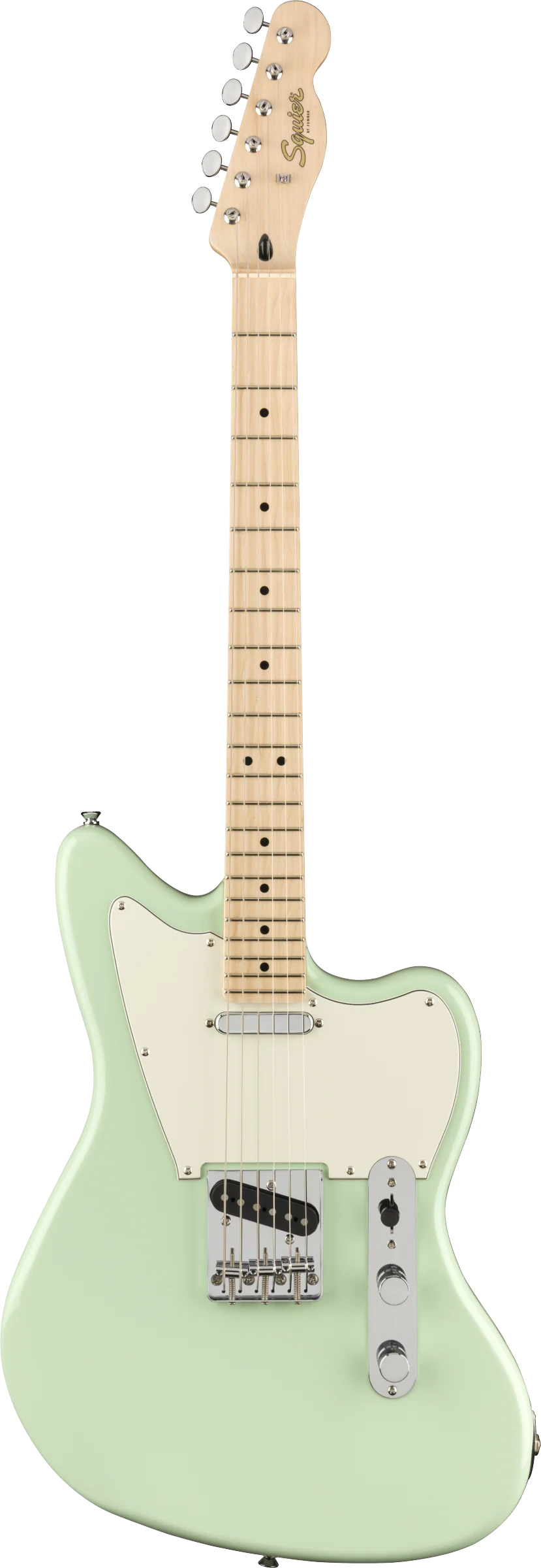 DISC - Squier Paranormal Offset Telecaster Maple Fingerboard Surf Green Electric Guitar - Image 2