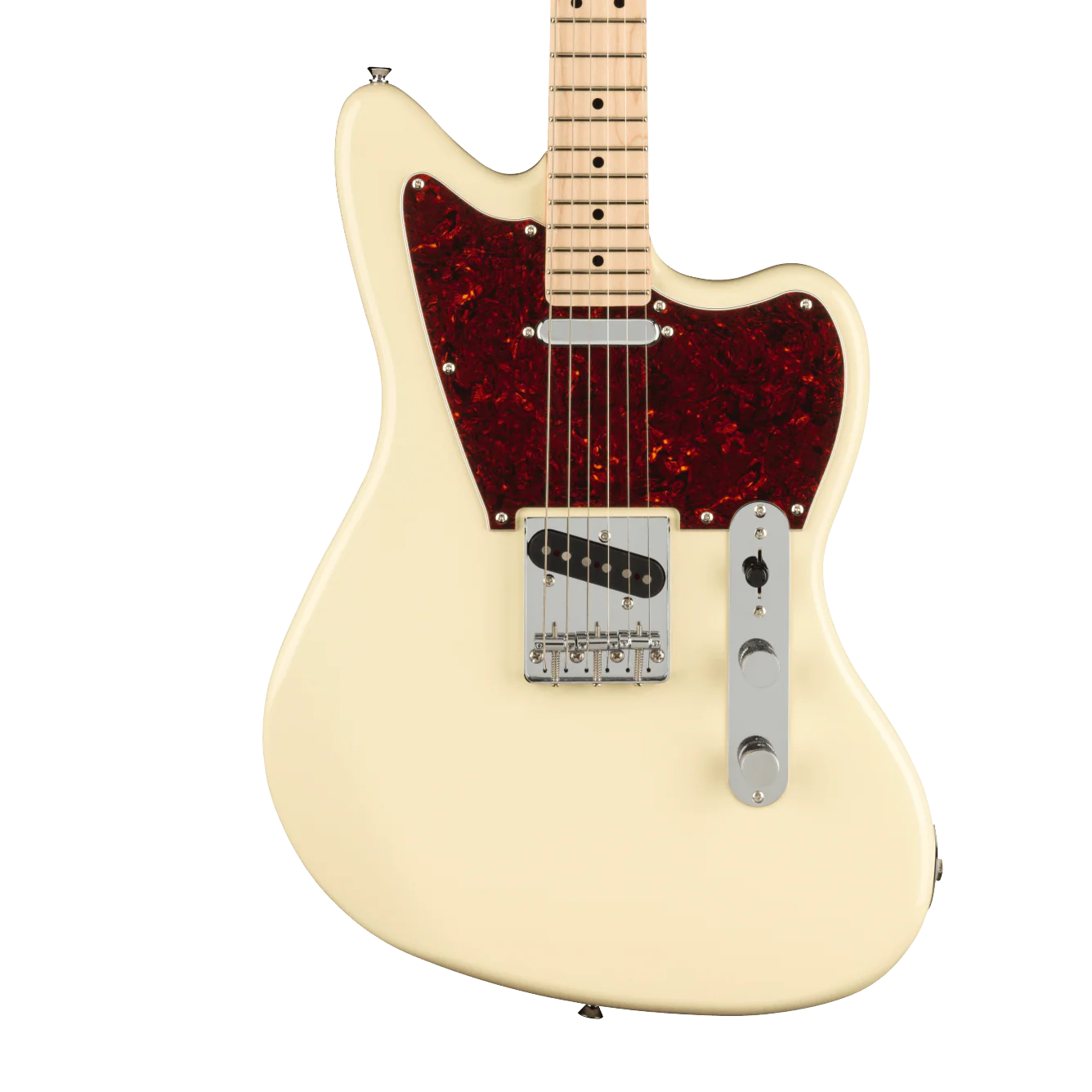 Squier Paranormal Offset Telecaster Maple Fingerboard Tortoiseshell Pickguard Olympic White