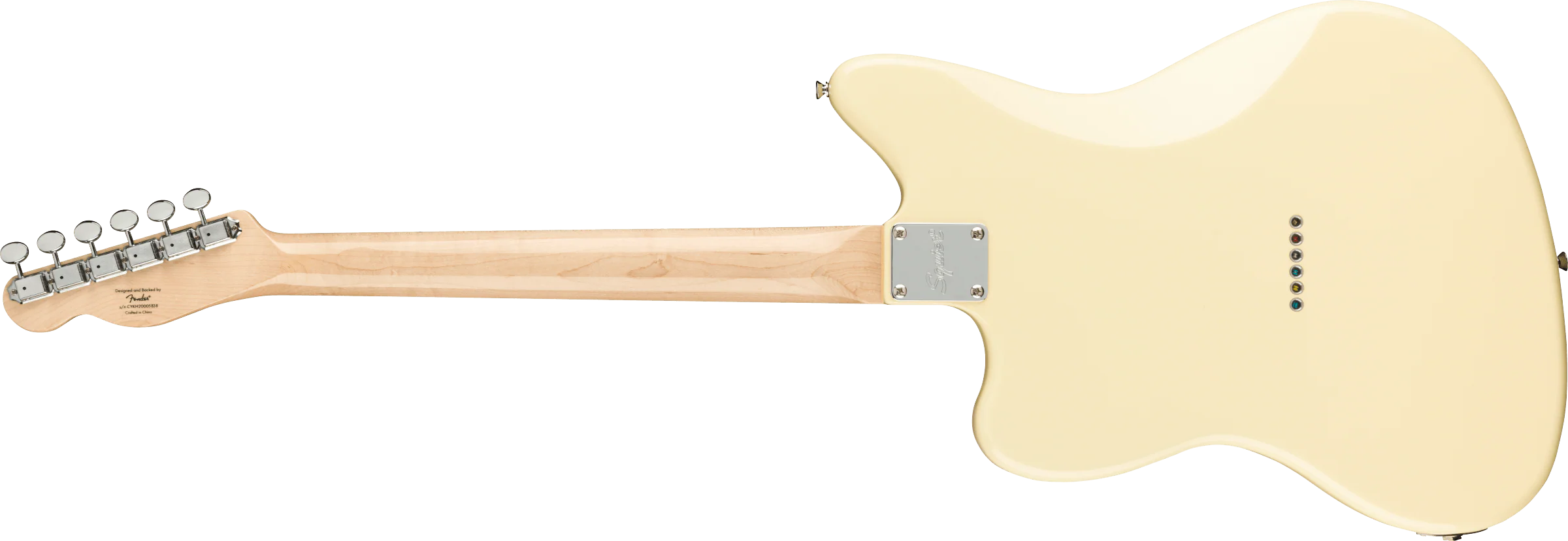 Squier Paranormal Offset Telecaster Maple Fingerboard Tortoiseshell Pickguard Olympic White - Image 5