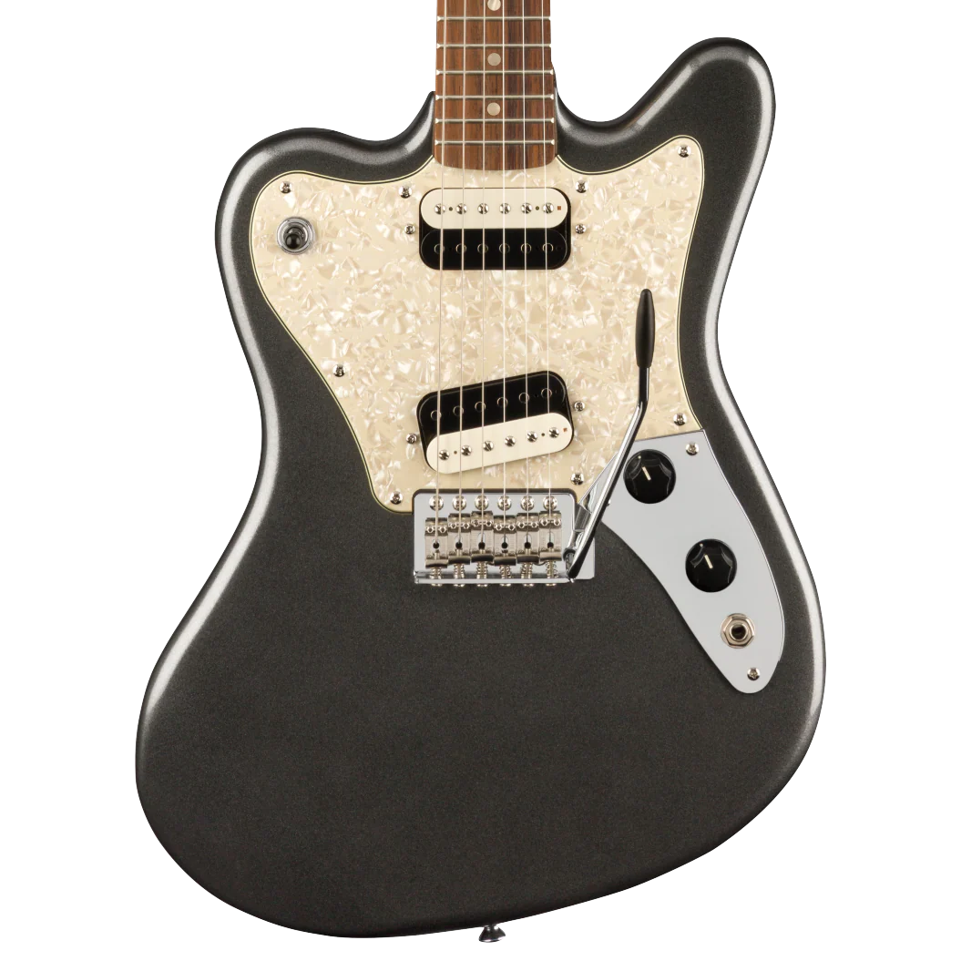 DISC - Squier Paranormal Super-Sonic Laurel Fingerboard Graphite Metallic Electric Guitar