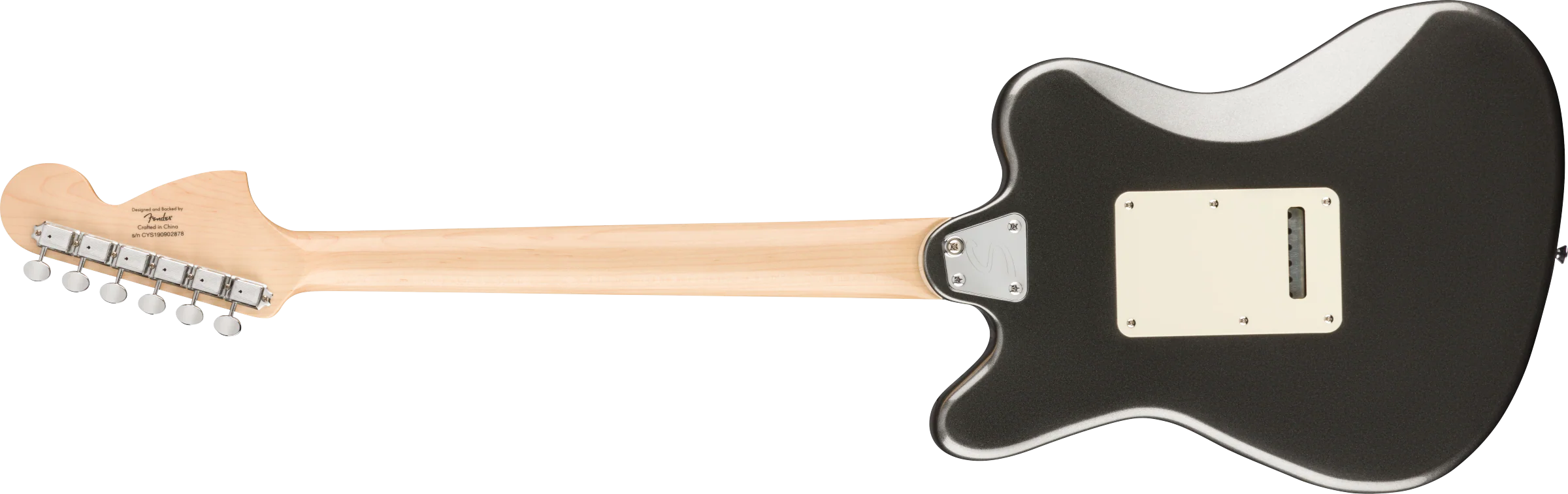 DISC - Squier Paranormal Super-Sonic Laurel Fingerboard Graphite Metallic Electric Guitar - Image 5