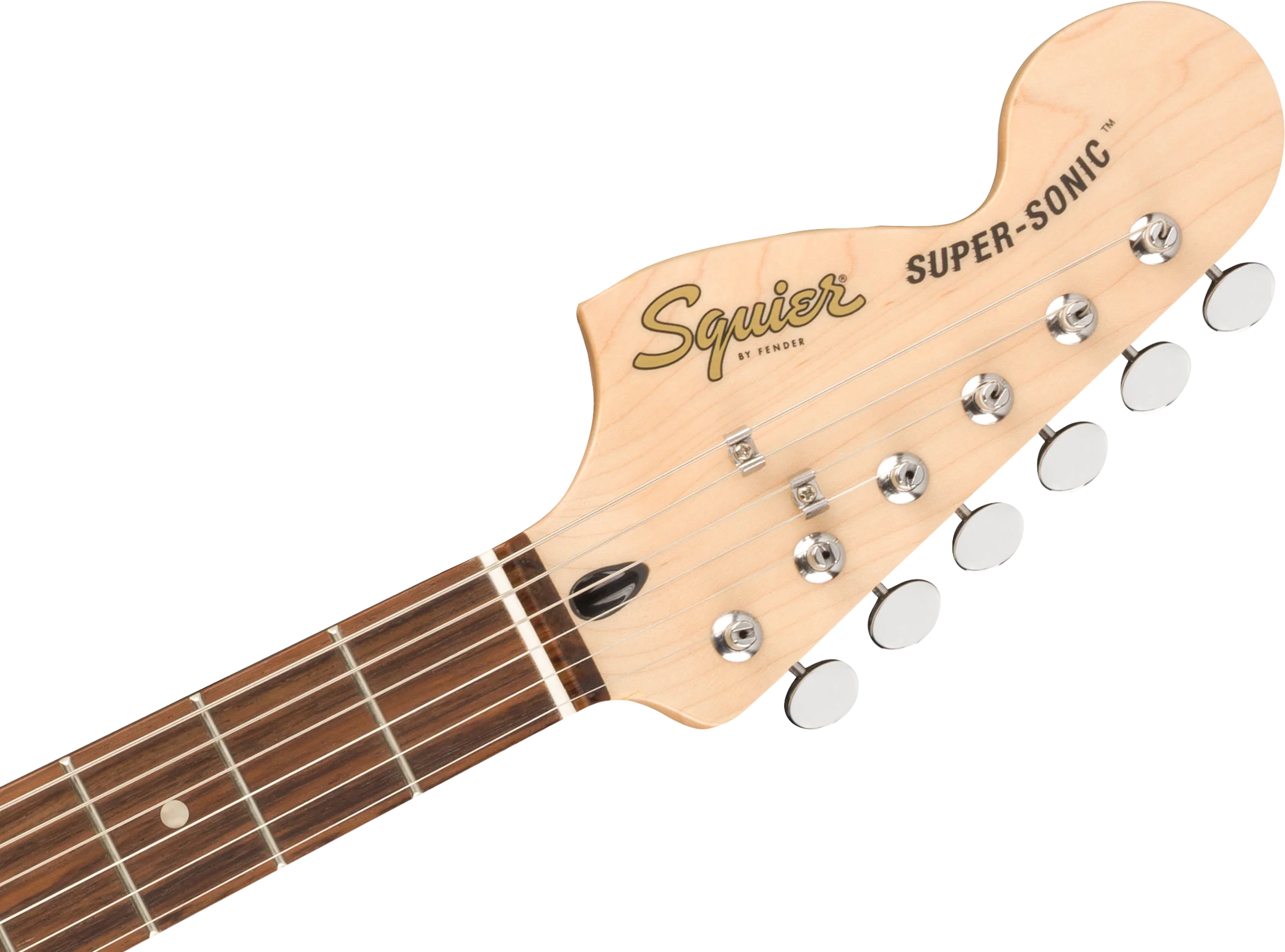 DISC - Squier Paranormal Super-Sonic Laurel Fingerboard Graphite Metallic Electric Guitar - Image 6