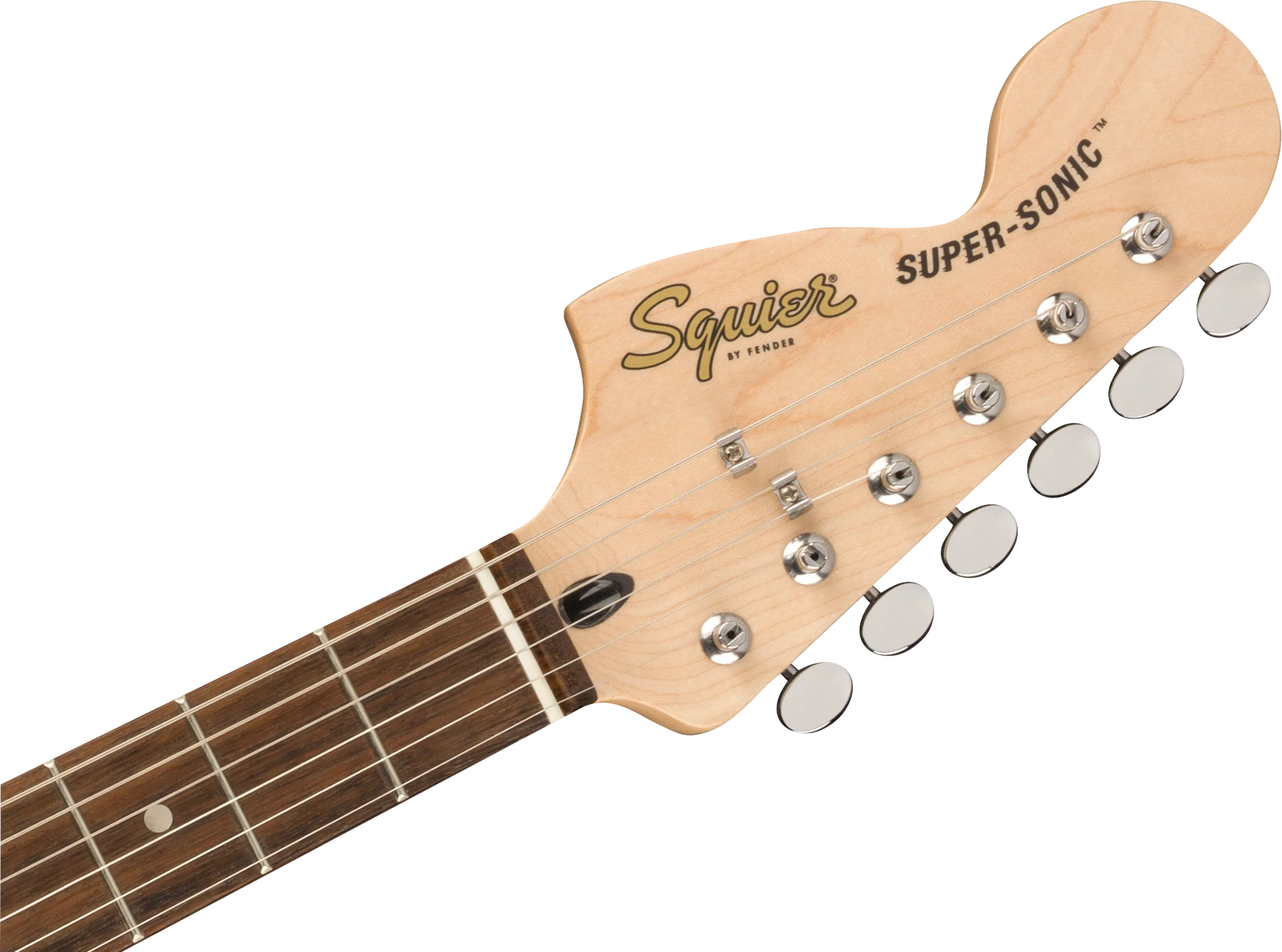 DISC - Squier Paranormal Super-Sonic Laurel Fingerboard Ice Blue Metallic Electric Guitar - Image 6