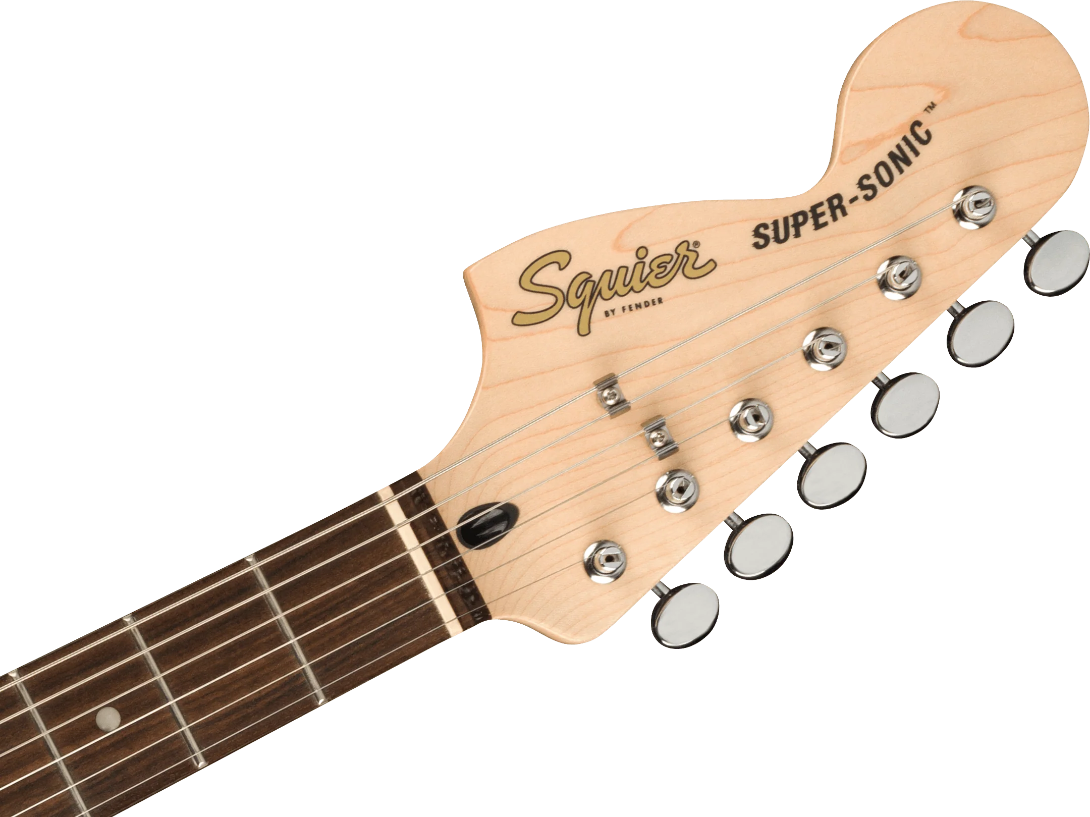Squier Paranormal Super-Sonic™ Laurel Fingerboard Pearloid Pickguard Blue Sparkle - Image 6