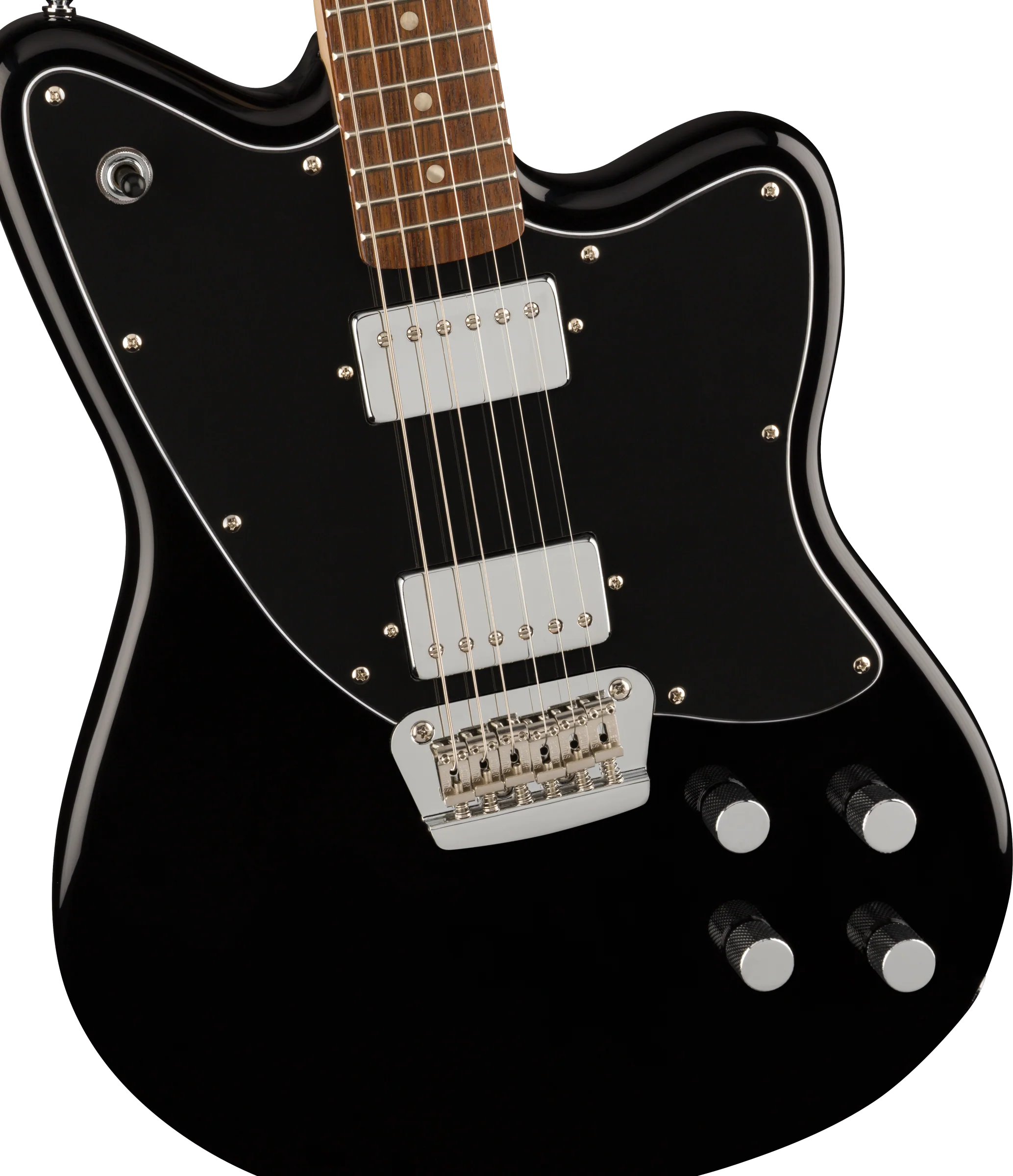 DISC - Squier Paranormal Toronado Laurel Fingerboard Black Electric Guitar - Image 3