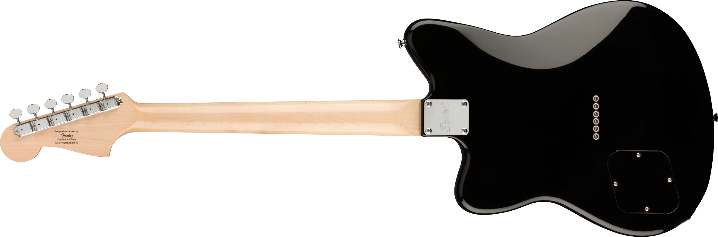 DISC - Squier Paranormal Toronado Laurel Fingerboard Black Electric Guitar - Image 5