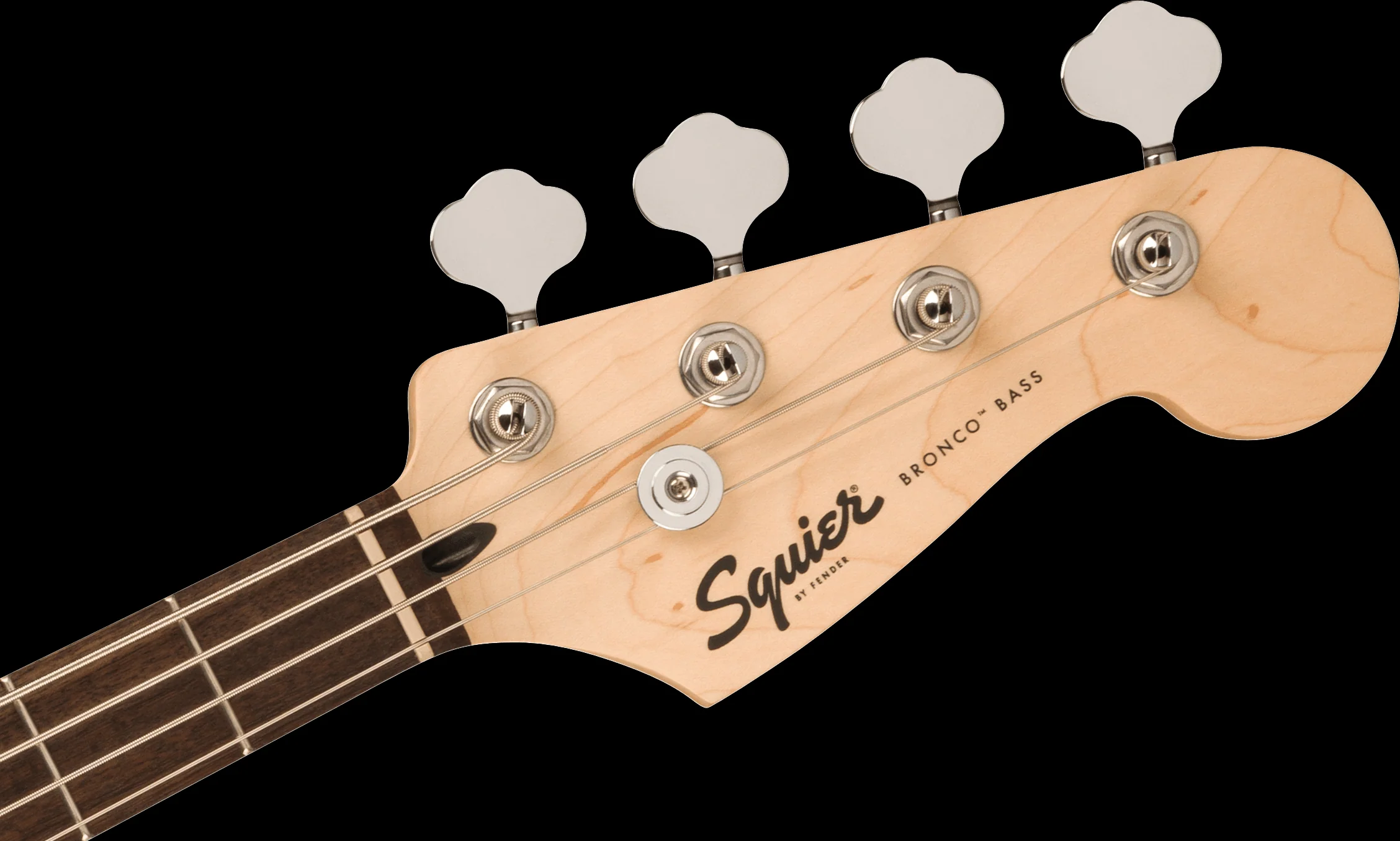 Squier Sonic Bronco Bass Laurel Fingerboard White Pickguard Black - Image 6