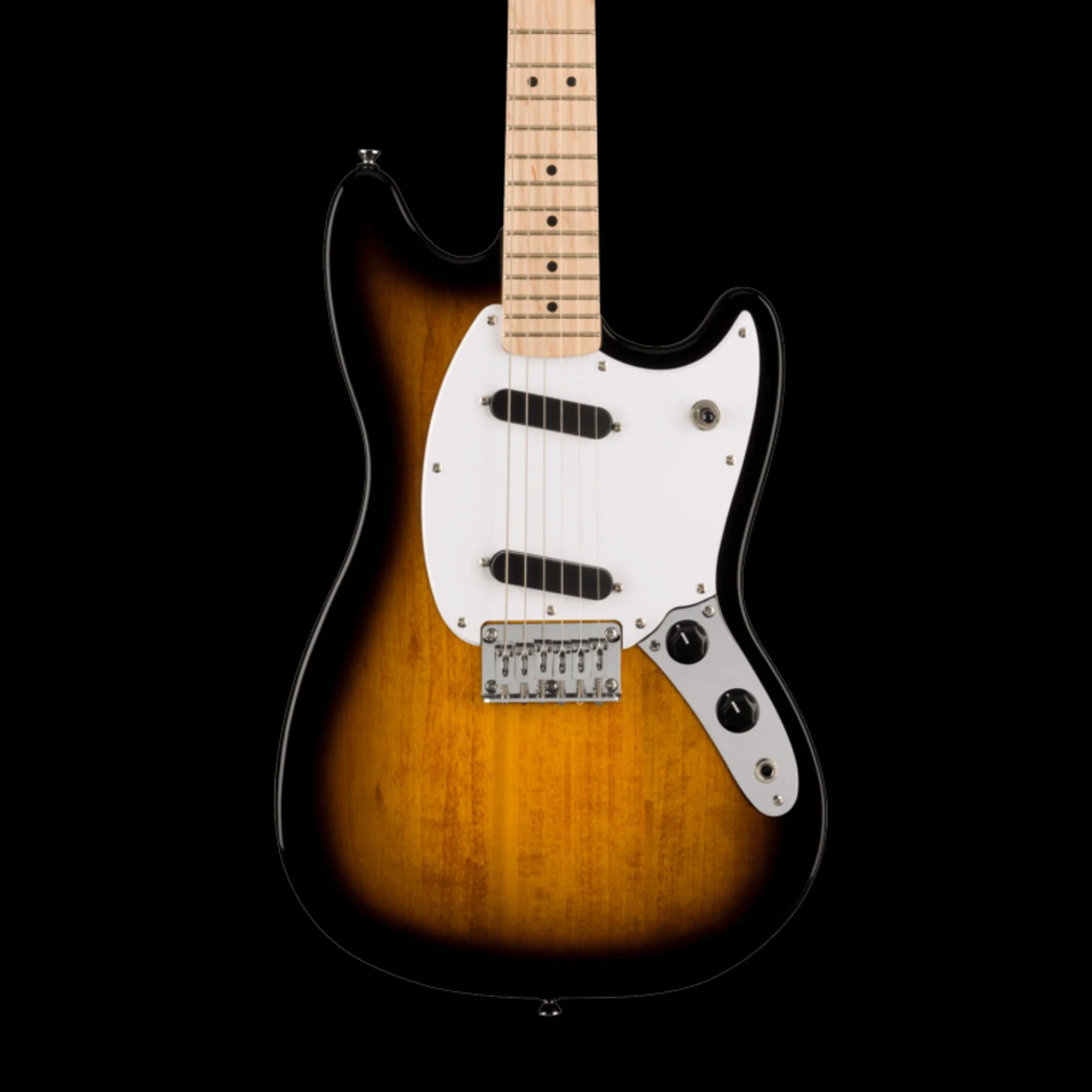 Squier Sonic Mustang Maple Fingerboard White Pickguard 2-Color Sunburst