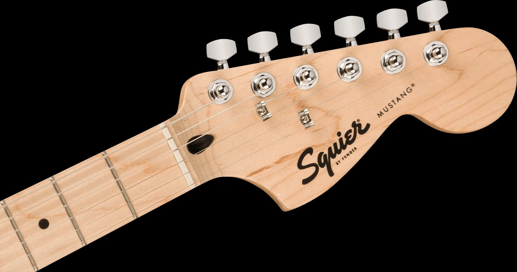 Squier Sonic Mustang Maple Fingerboard White Pickguard 2-Color Sunburst - Image 6