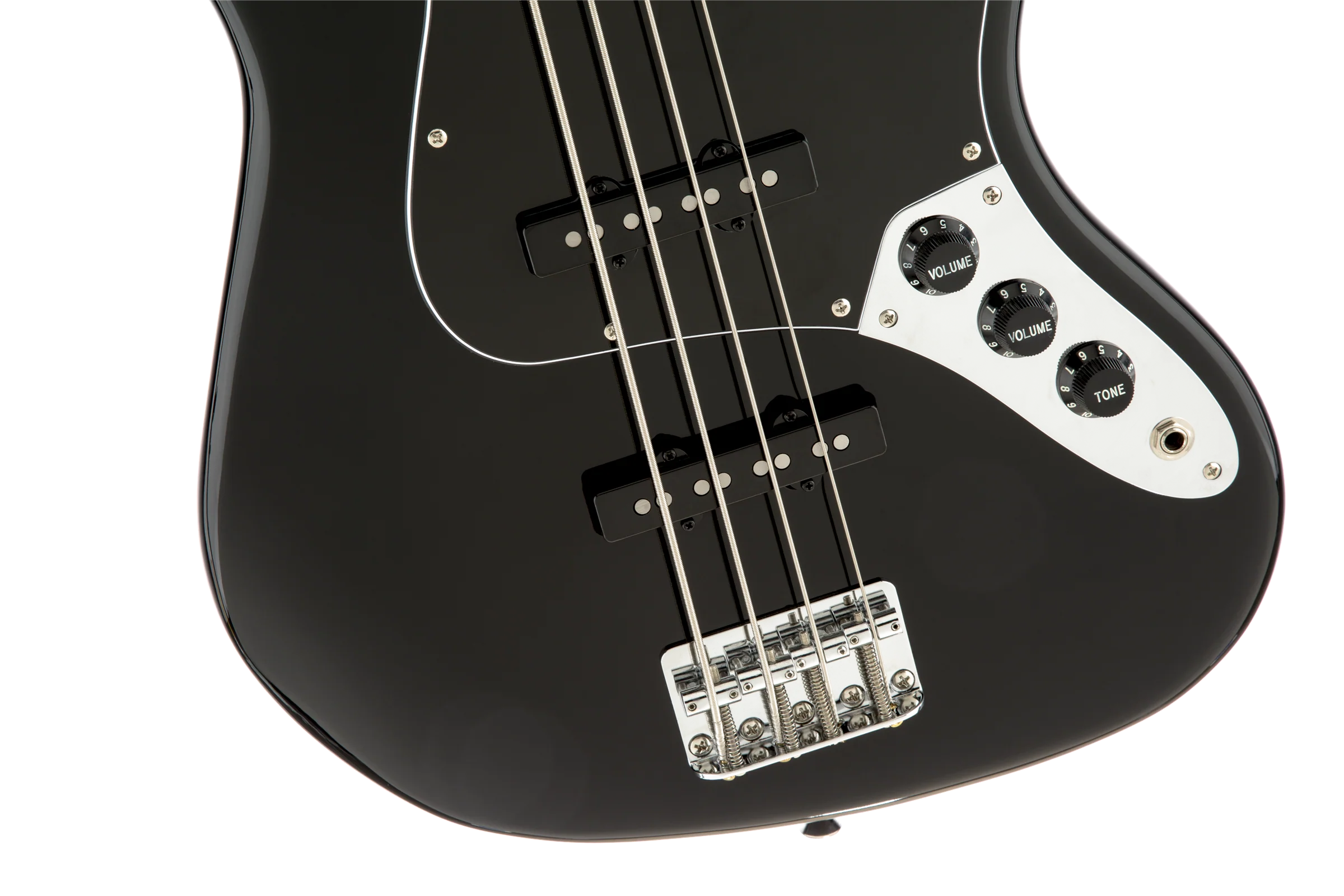 DISC - Squier Vintage Modified Jazz Bass '77 Maple Fingerboard Black - Image 3
