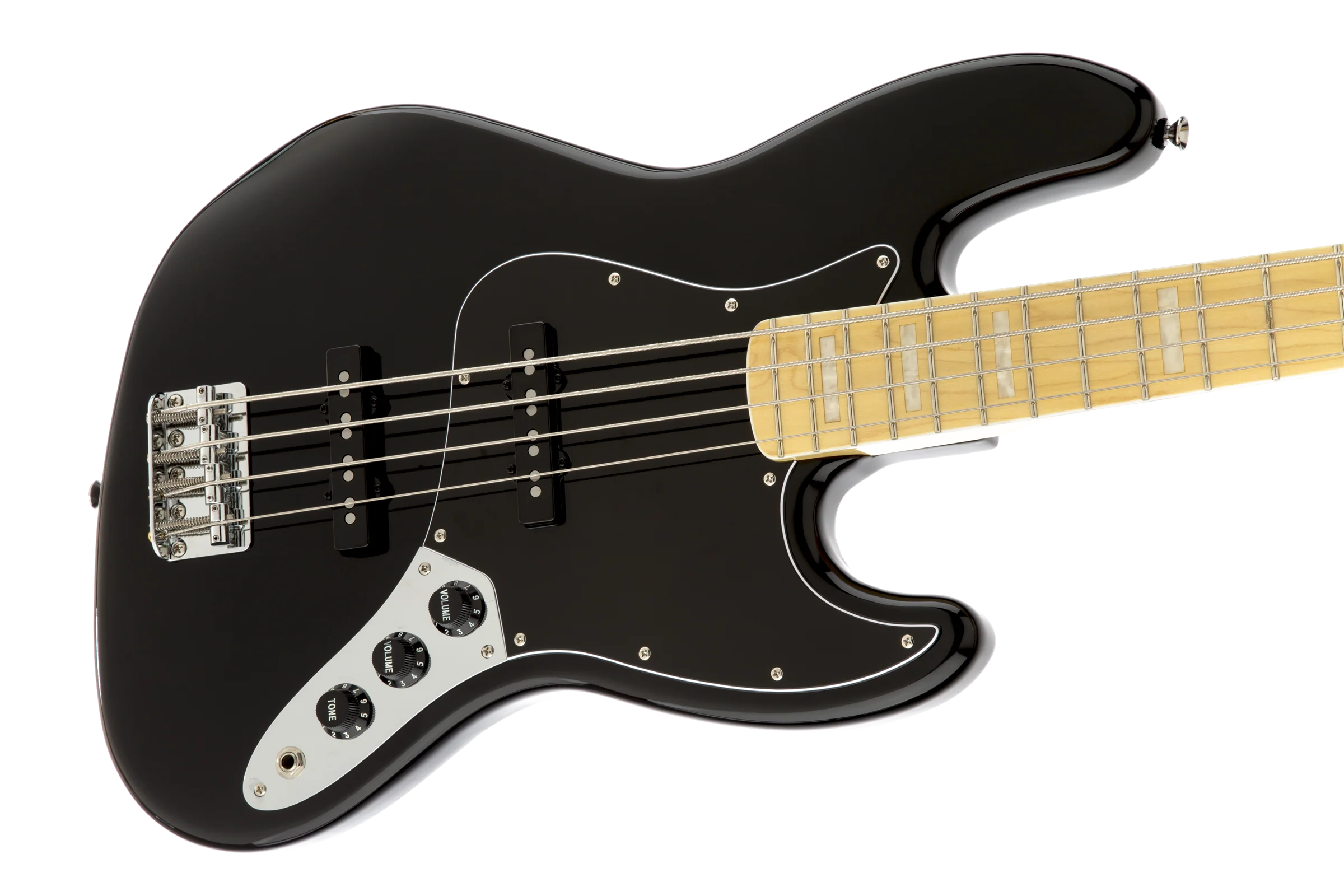 DISC - Squier Vintage Modified Jazz Bass '77 Maple Fingerboard Black - Image 4