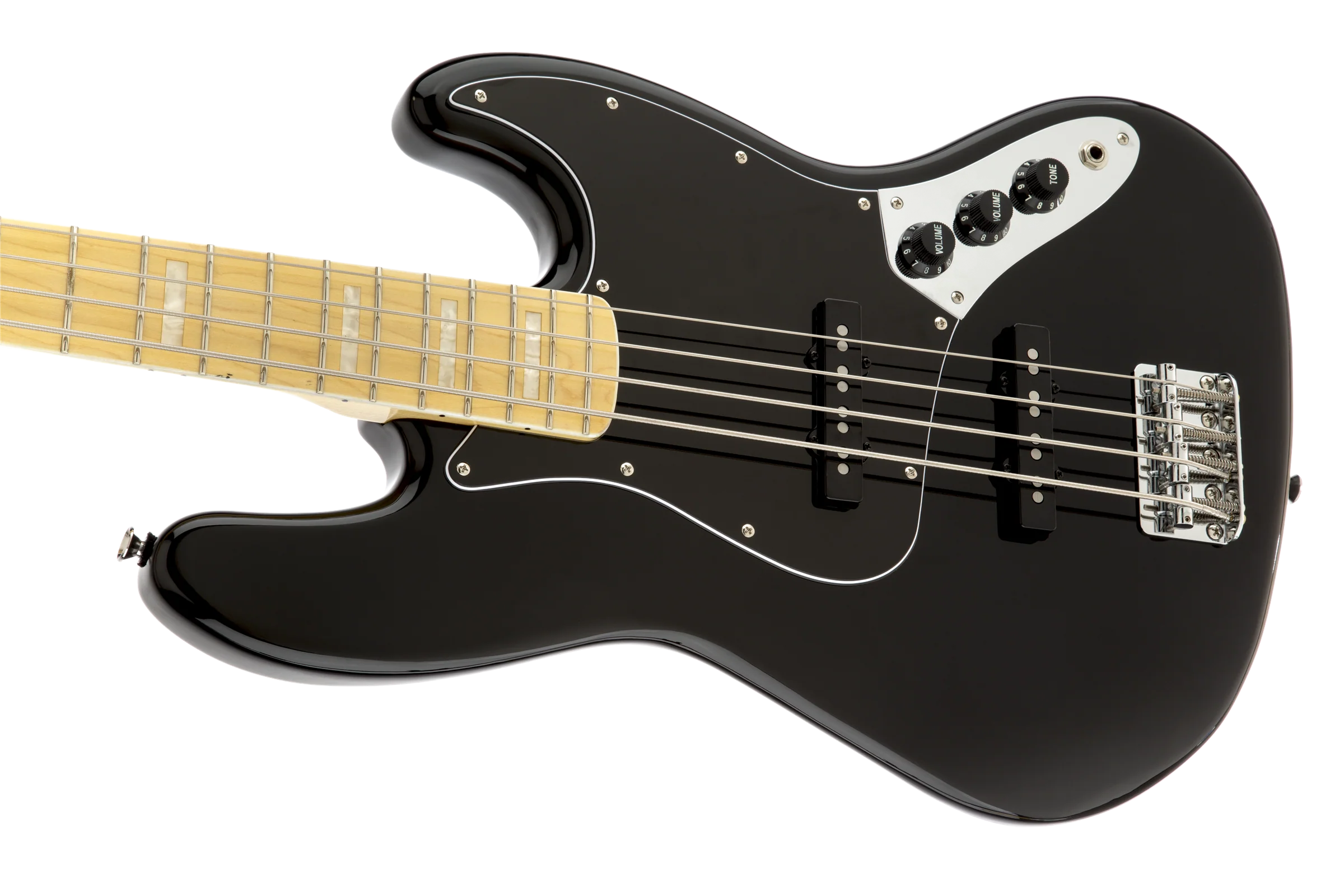 DISC - Squier Vintage Modified Jazz Bass '77 Maple Fingerboard Black - Image 5
