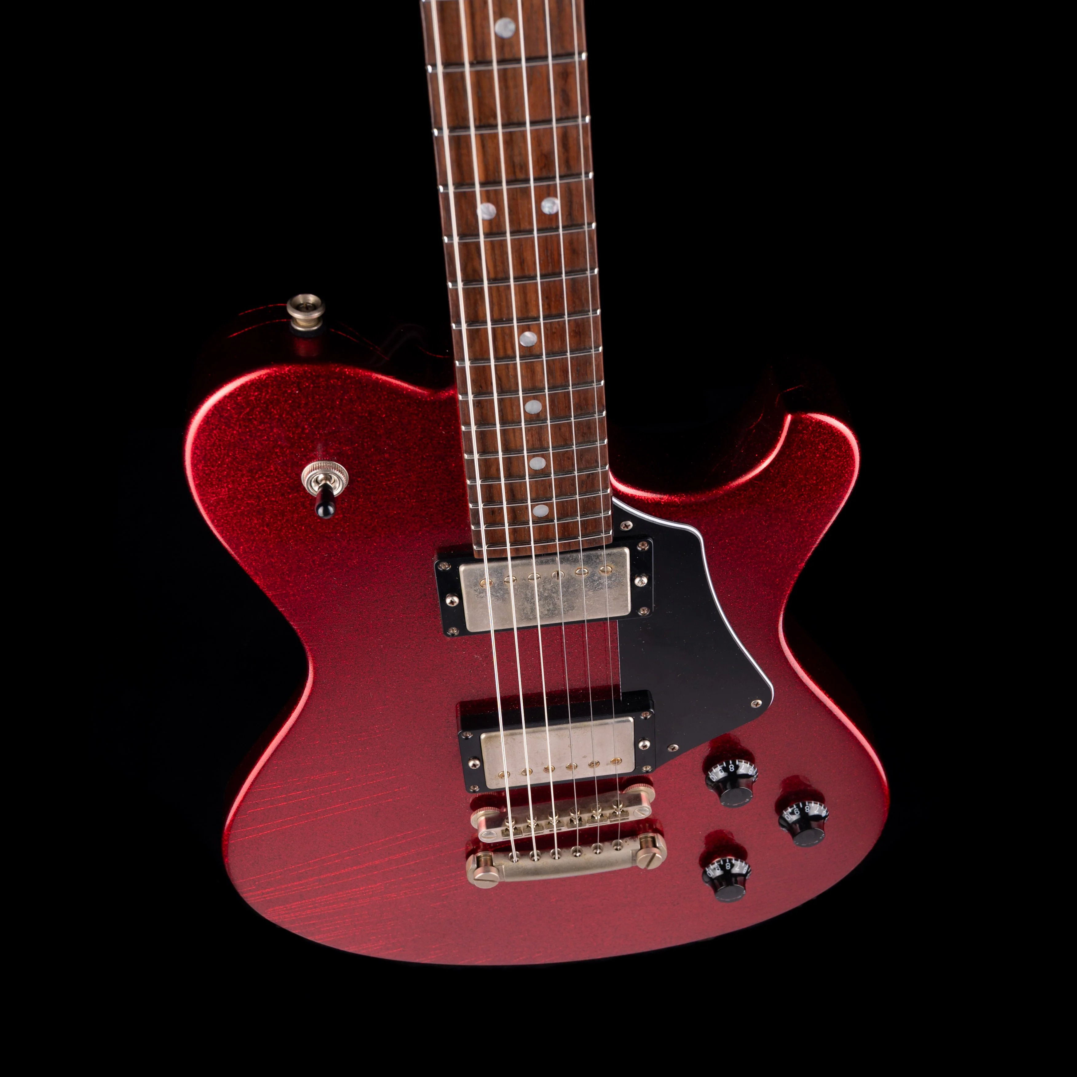 Starr Guitars Hustler Apple Red Sparkle with Gig Bag - Image 3