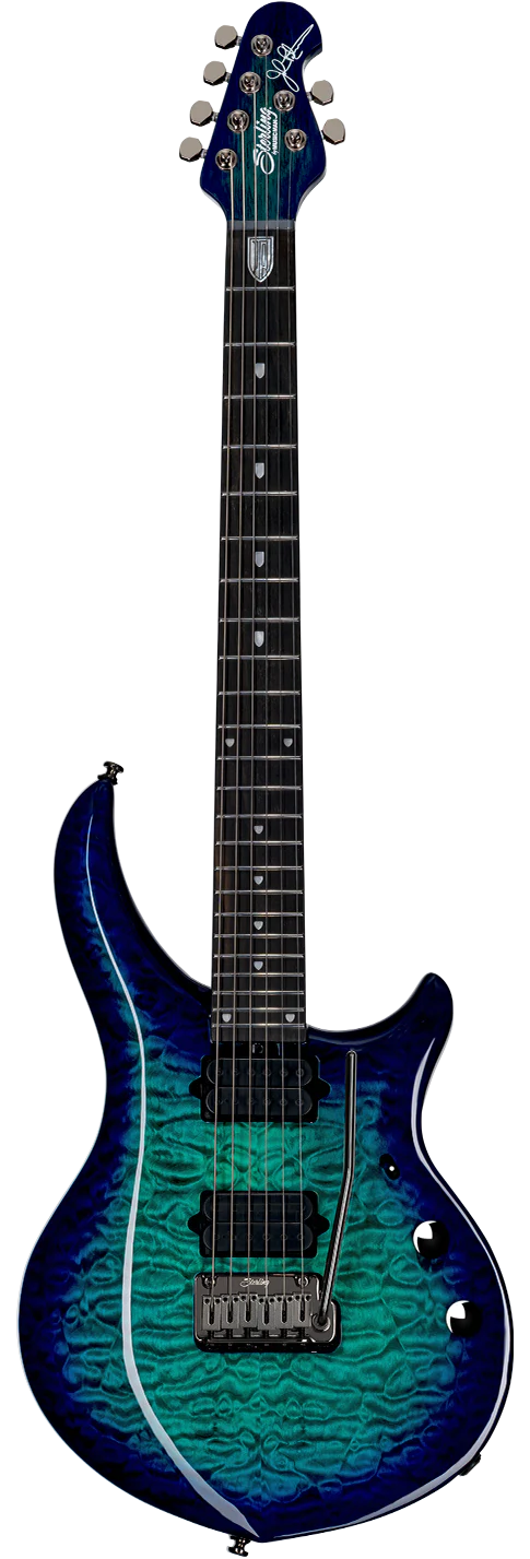 Sterling by Music Man JP Majesty X DiMarzio Pickups Cerulean Paradise Electric Guitar - Image 2